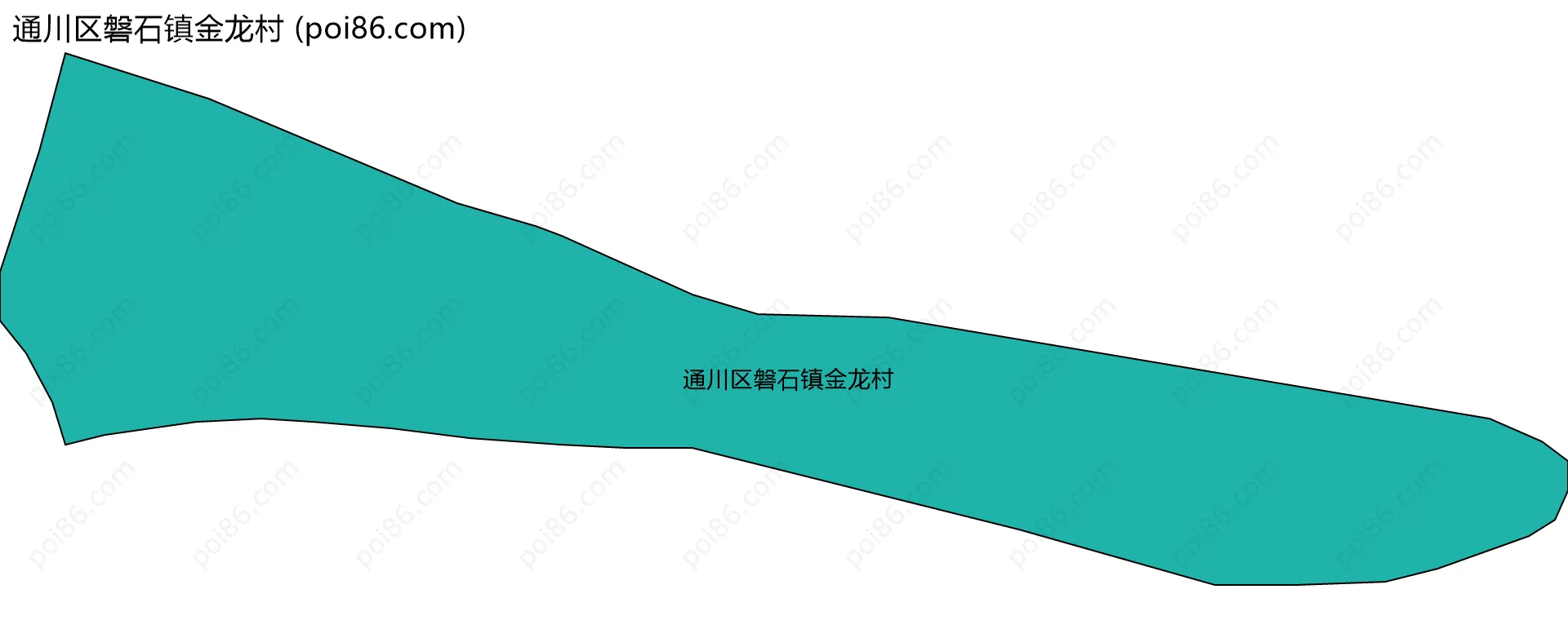 通川区磐石镇金龙村边界地图