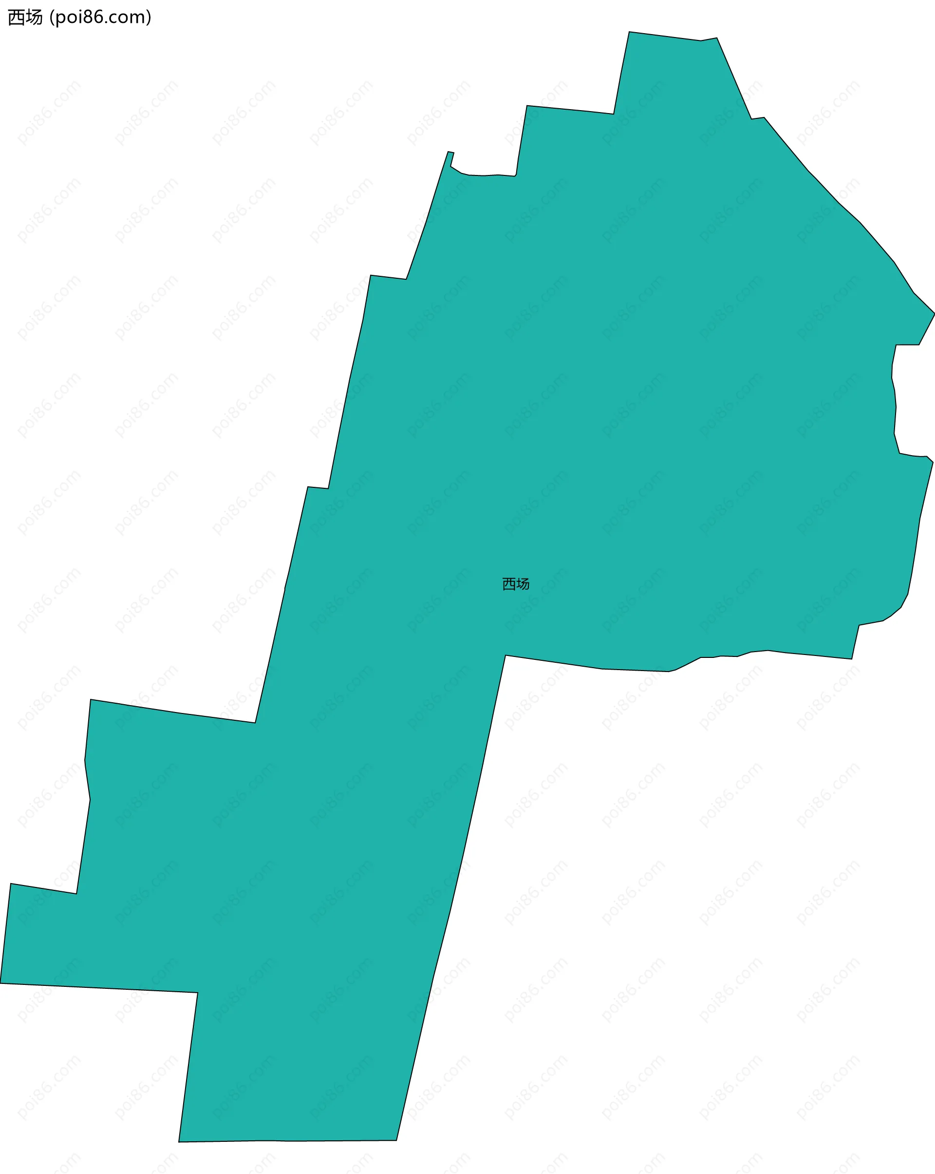 西场边界地图