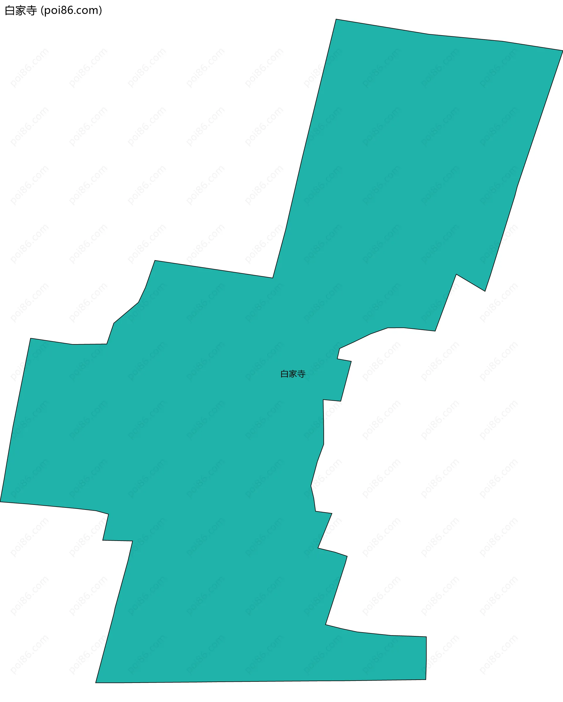 白家寺边界地图