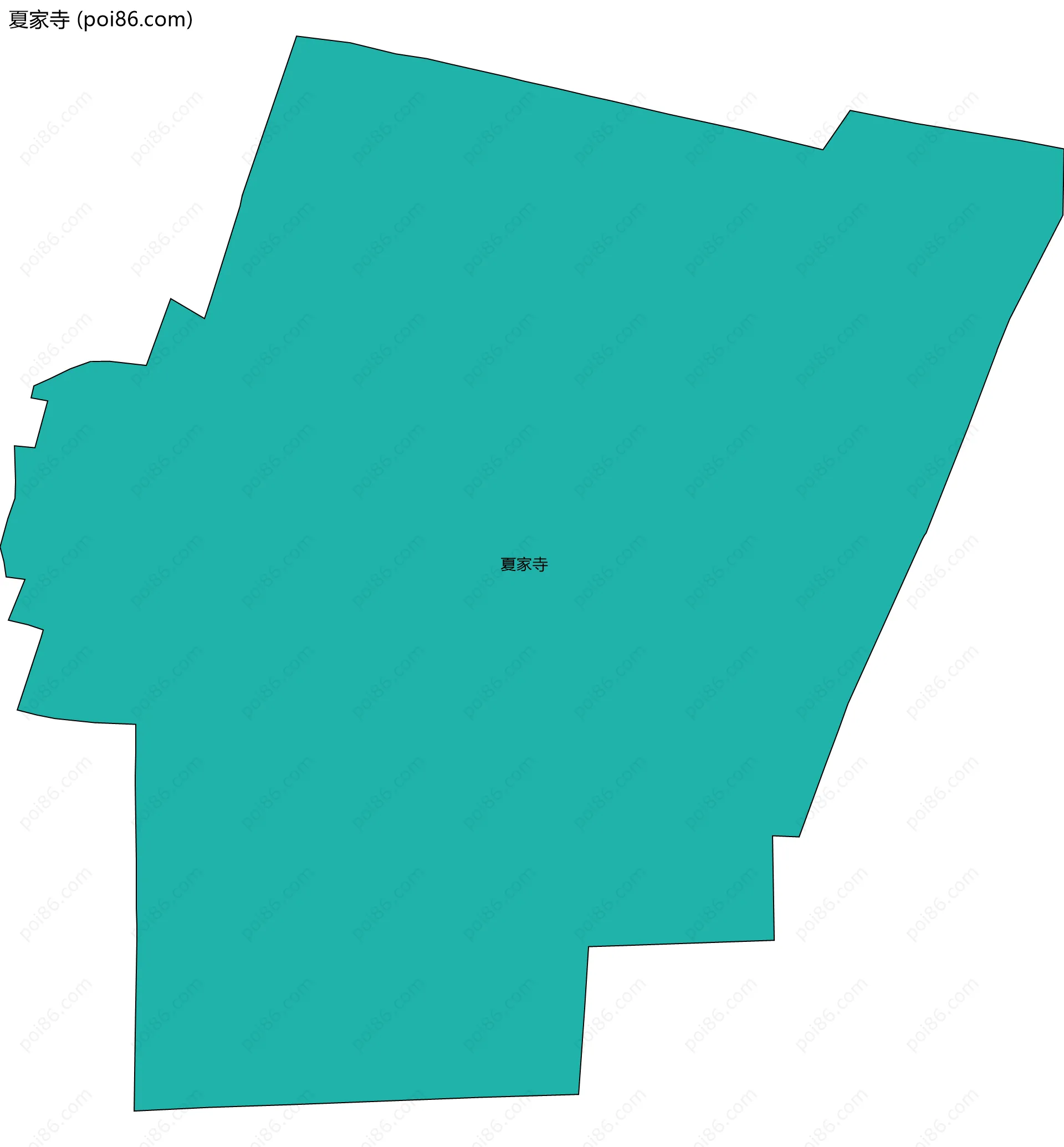 夏家寺边界地图