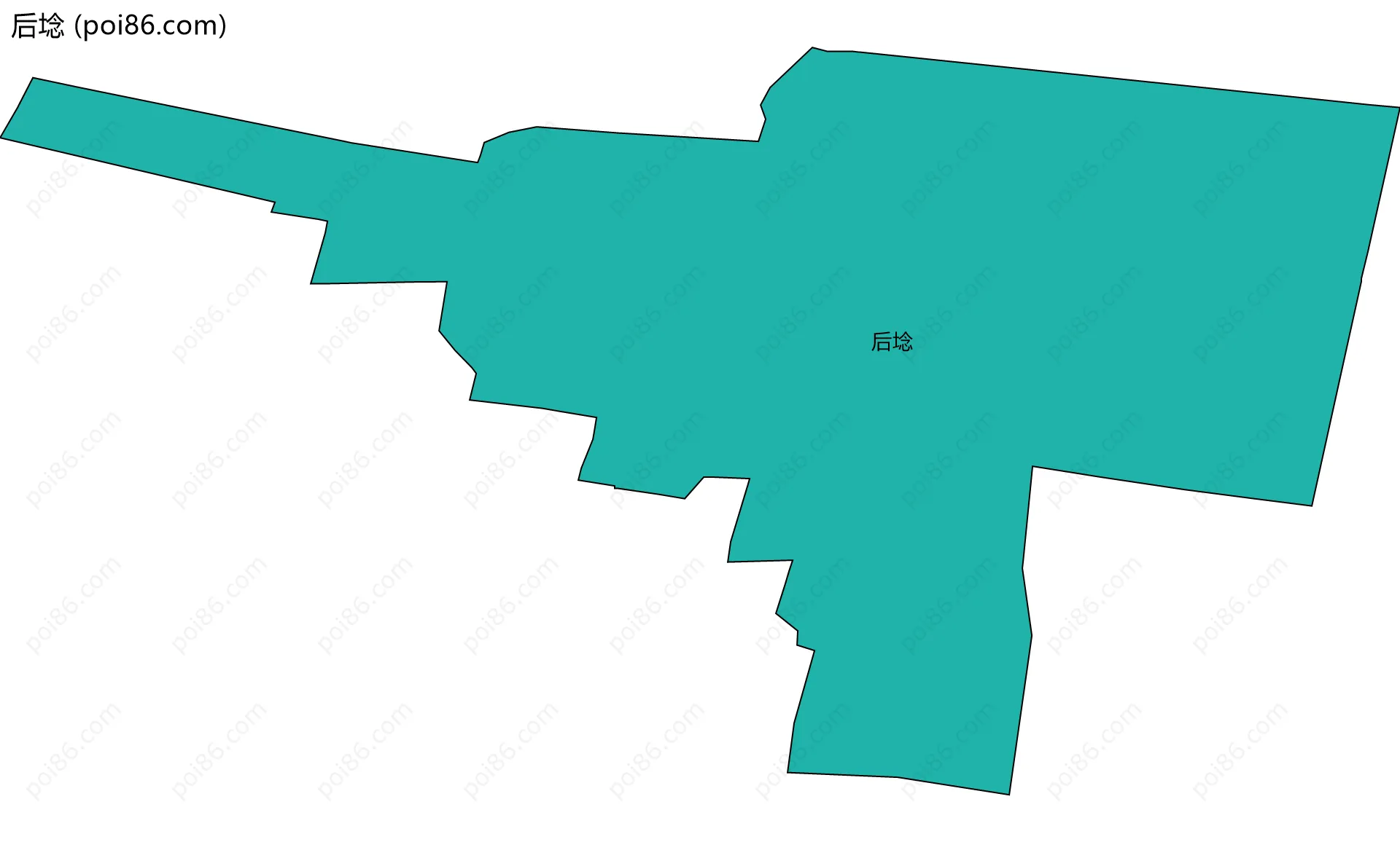 后埝边界地图