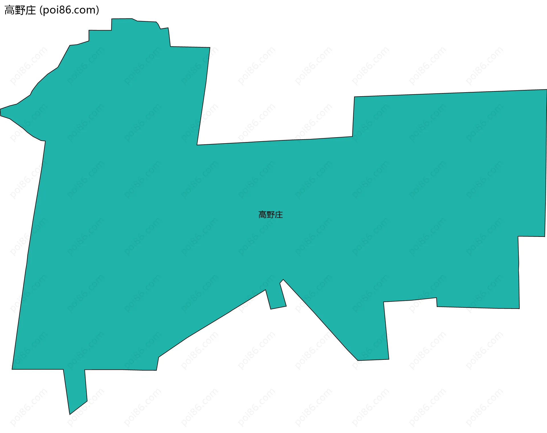 高野庄边界地图