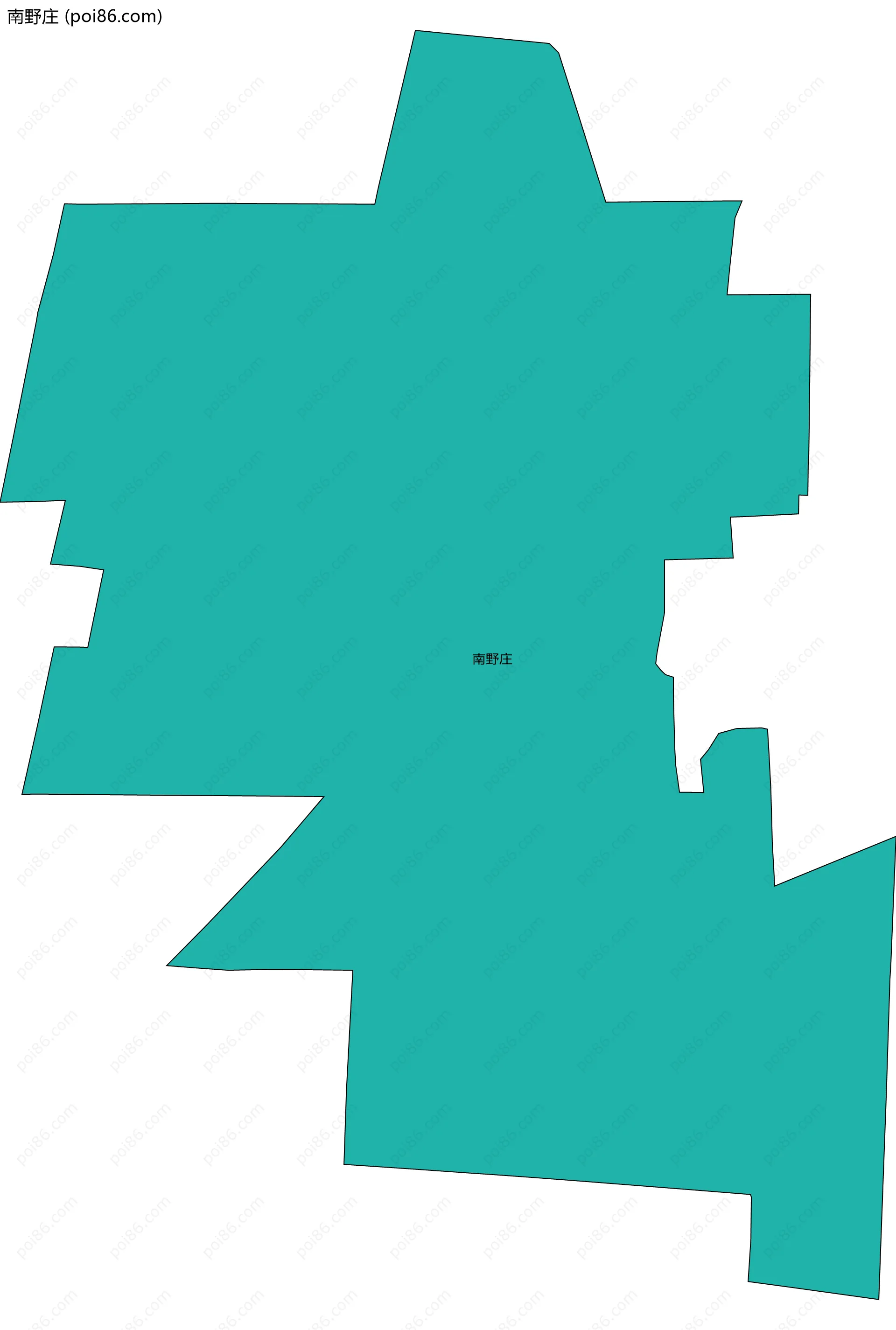 南野庄边界地图