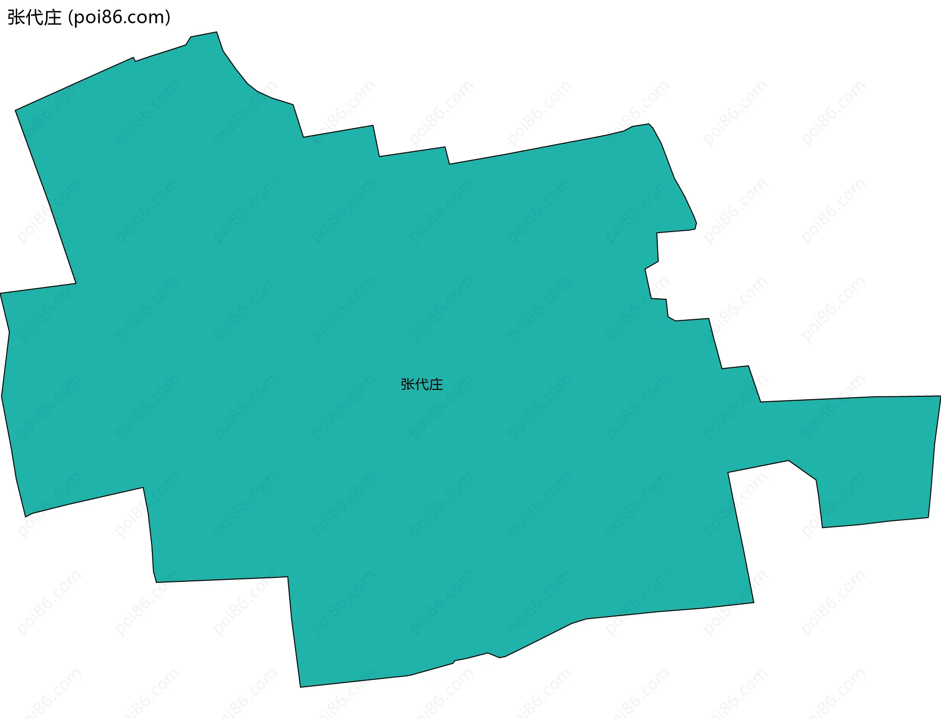 张代庄边界地图