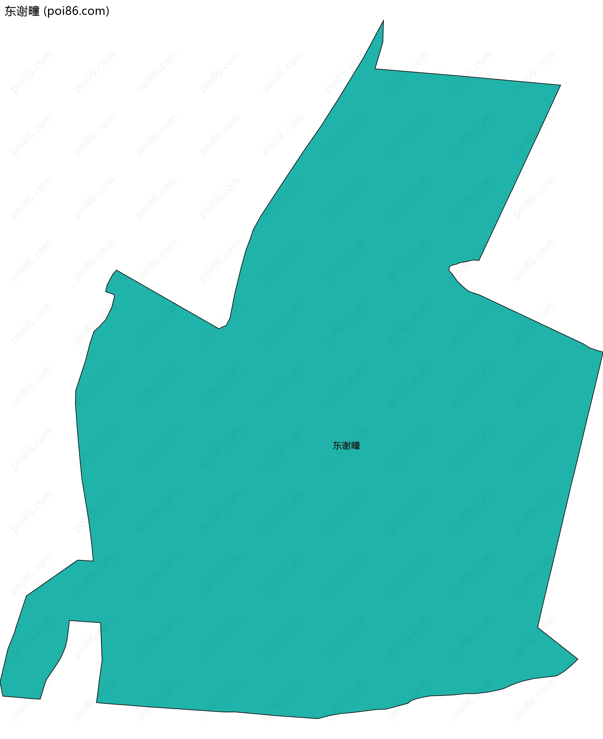 东谢疃边界地图