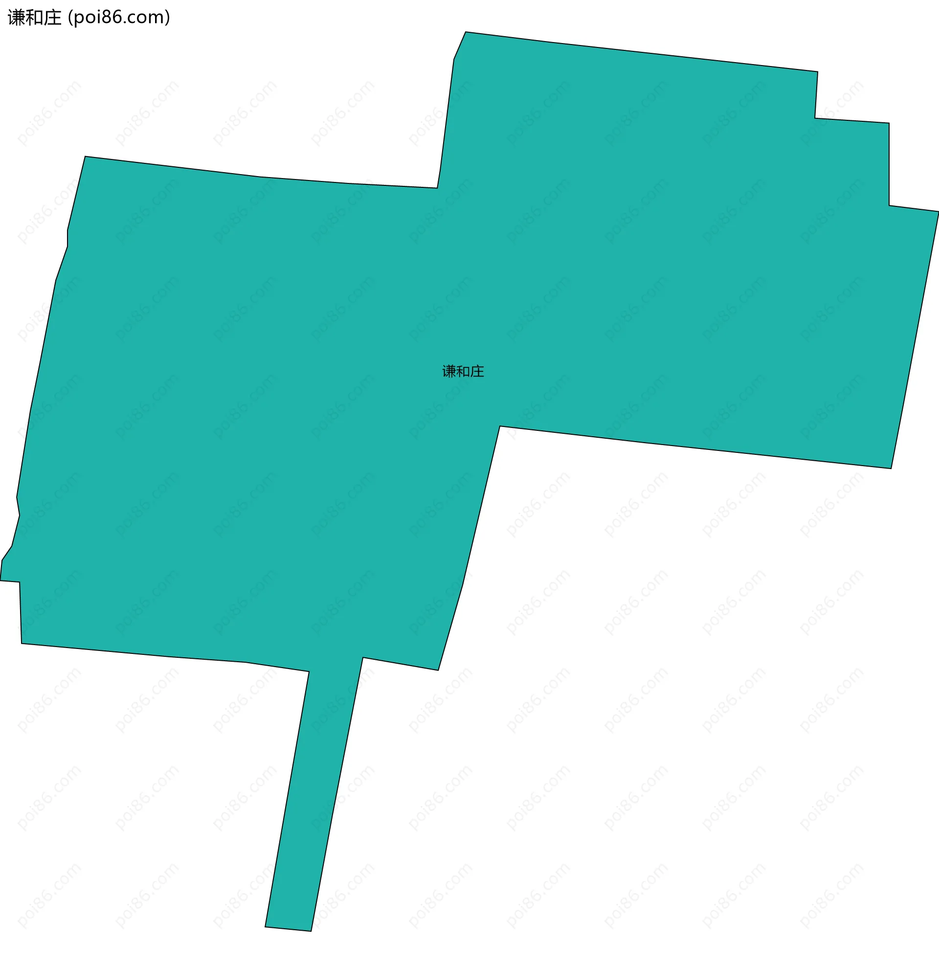 谦和庄边界地图