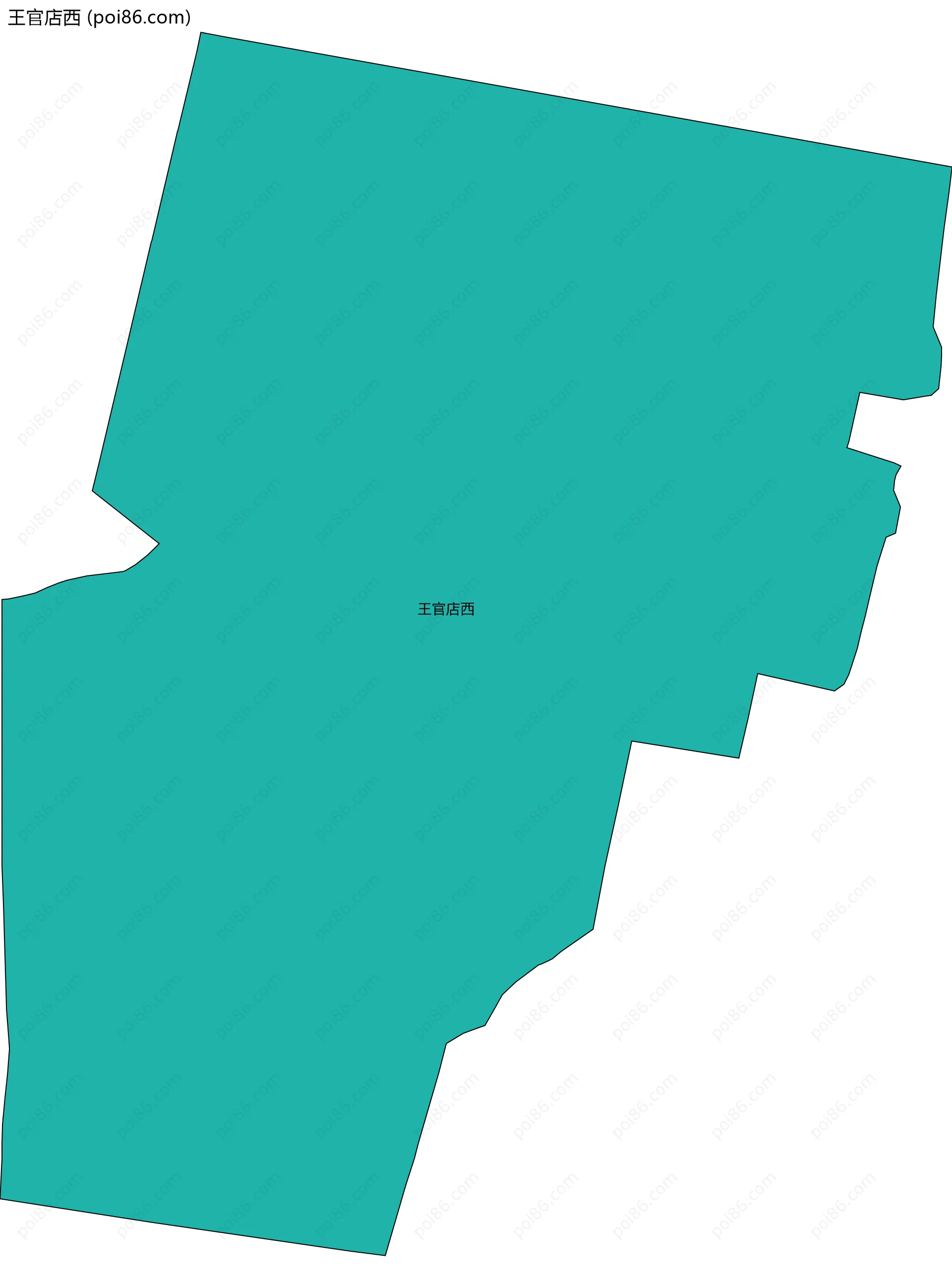 王官店西边界地图