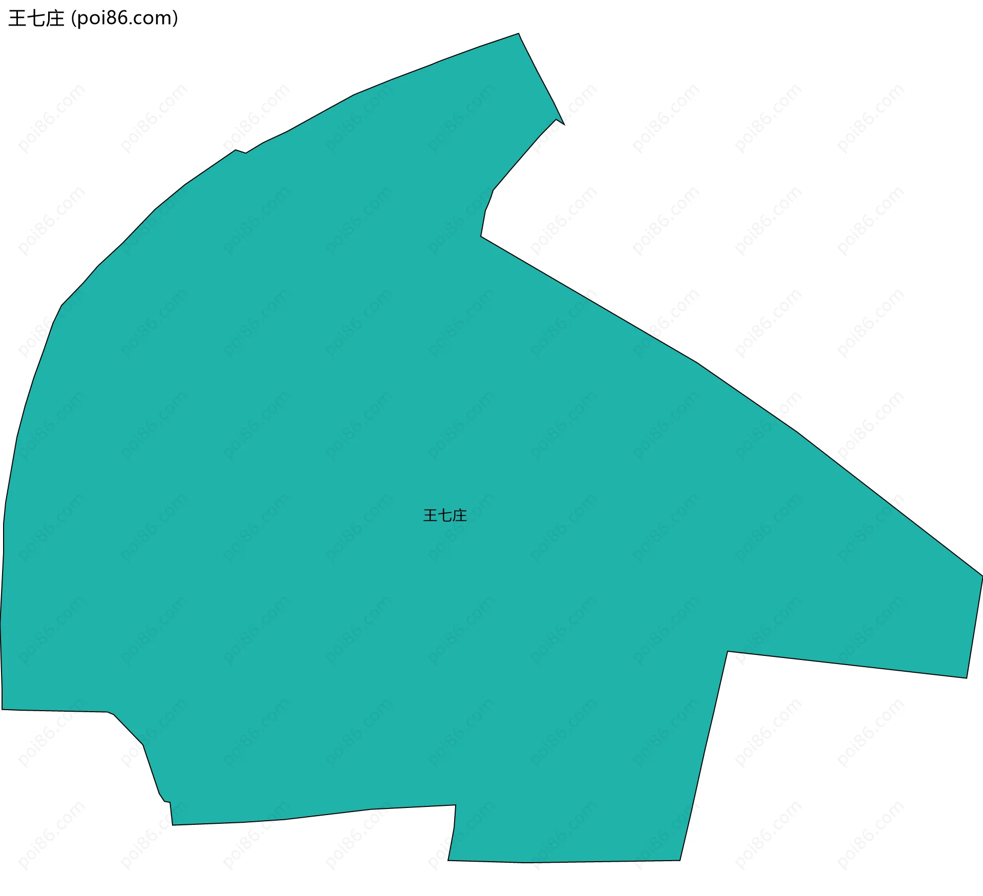 王七庄边界地图