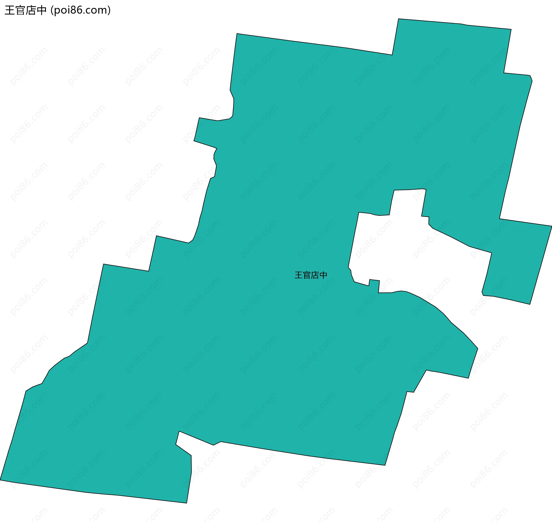 王官店中边界地图