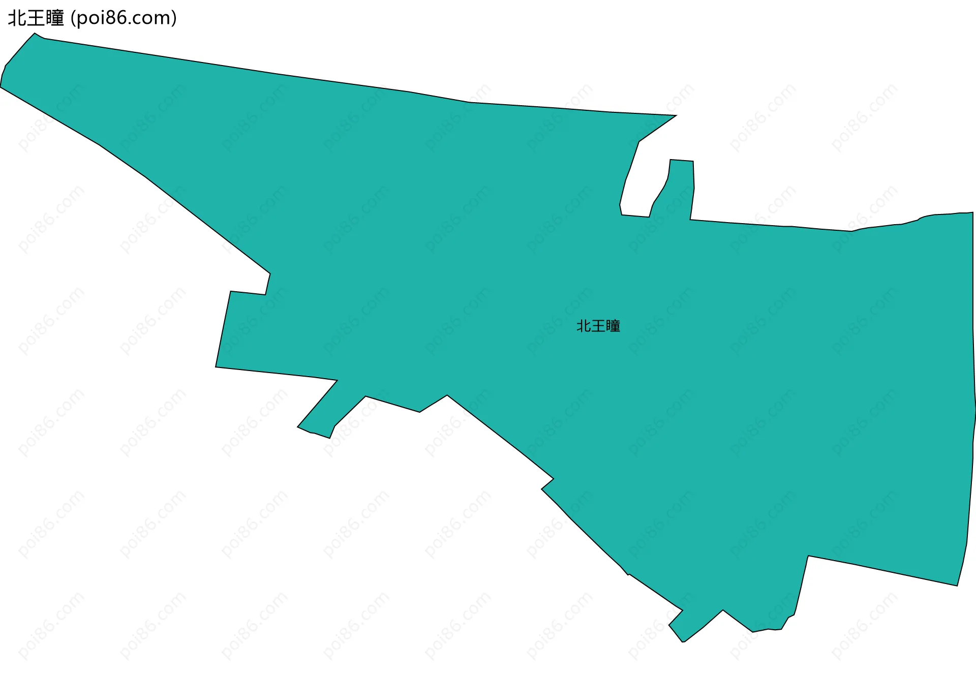 北王瞳边界地图