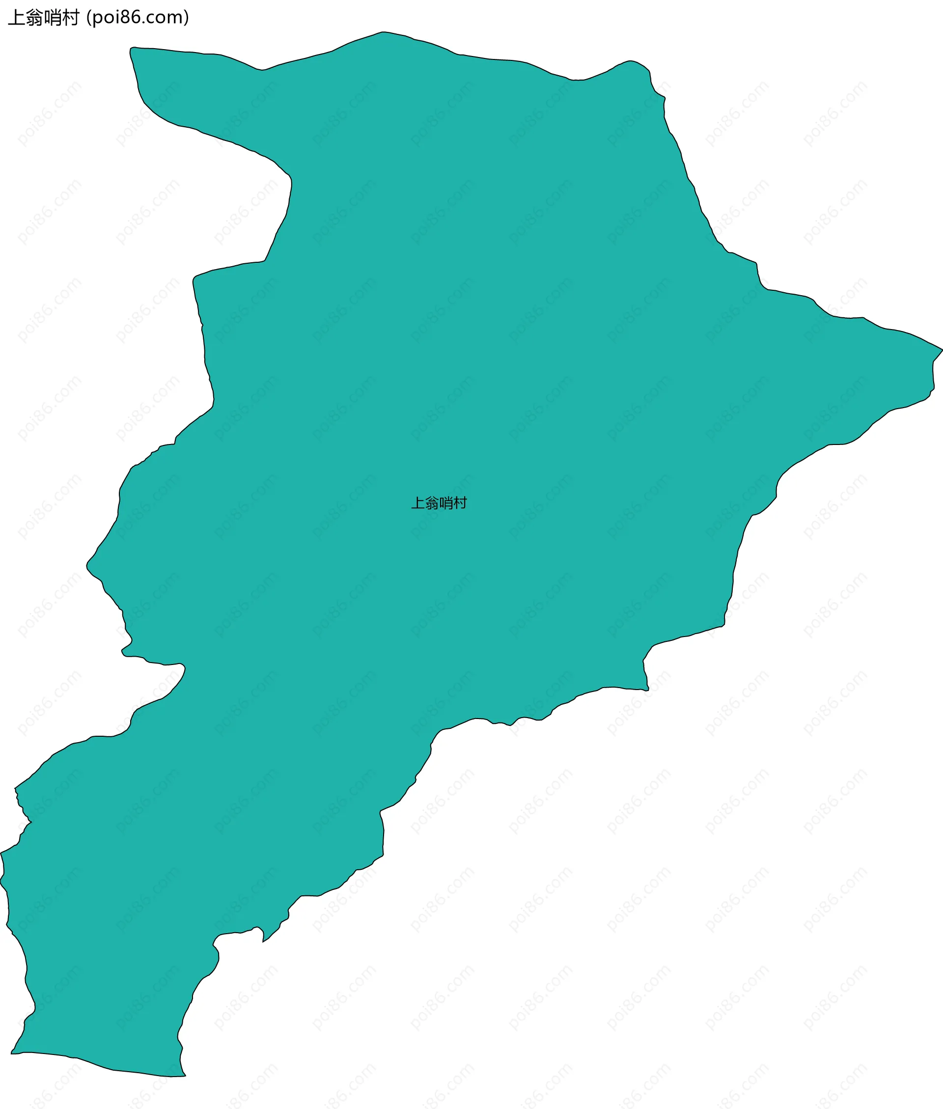 上翁哨村边界地图