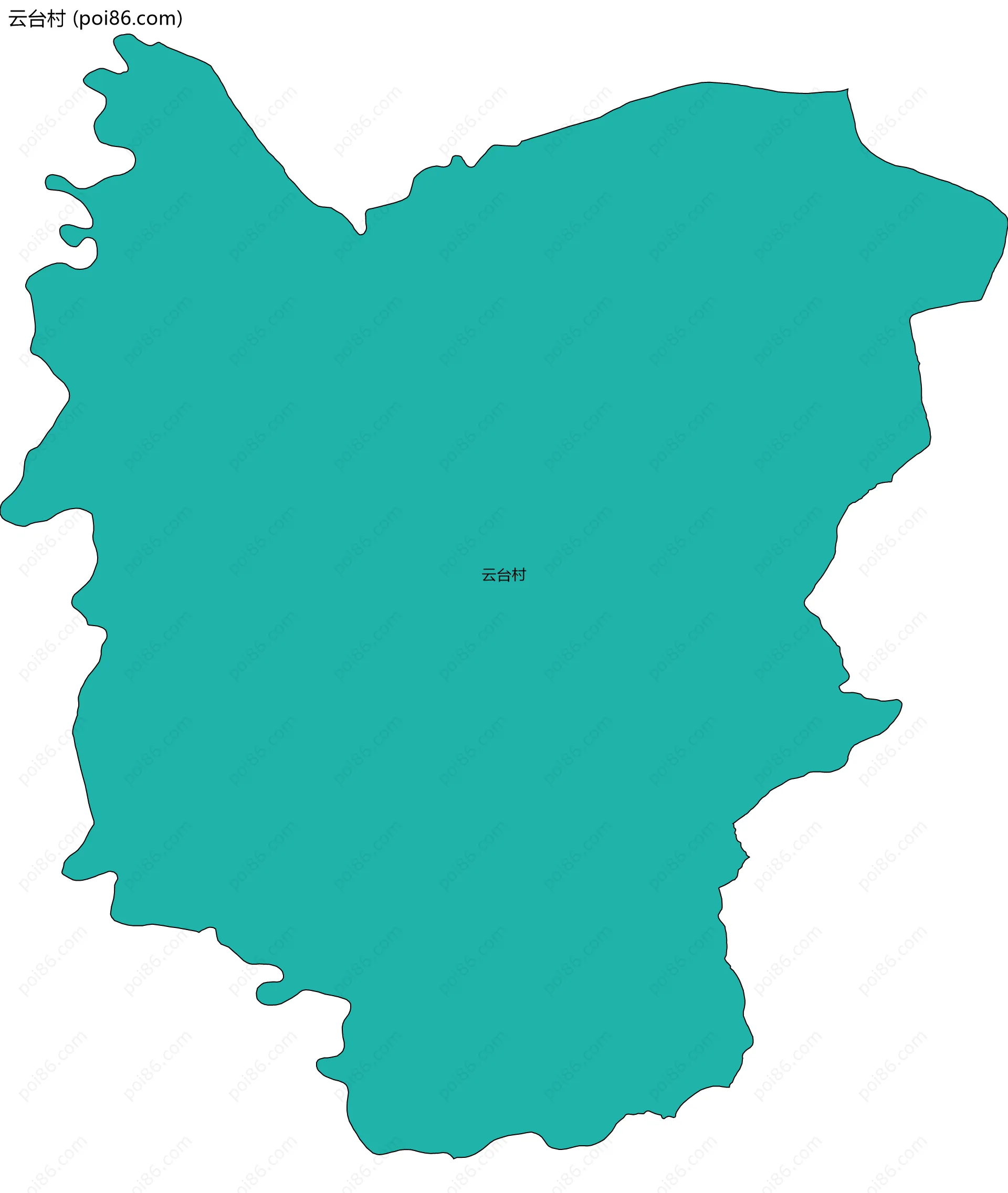 云台村边界地图