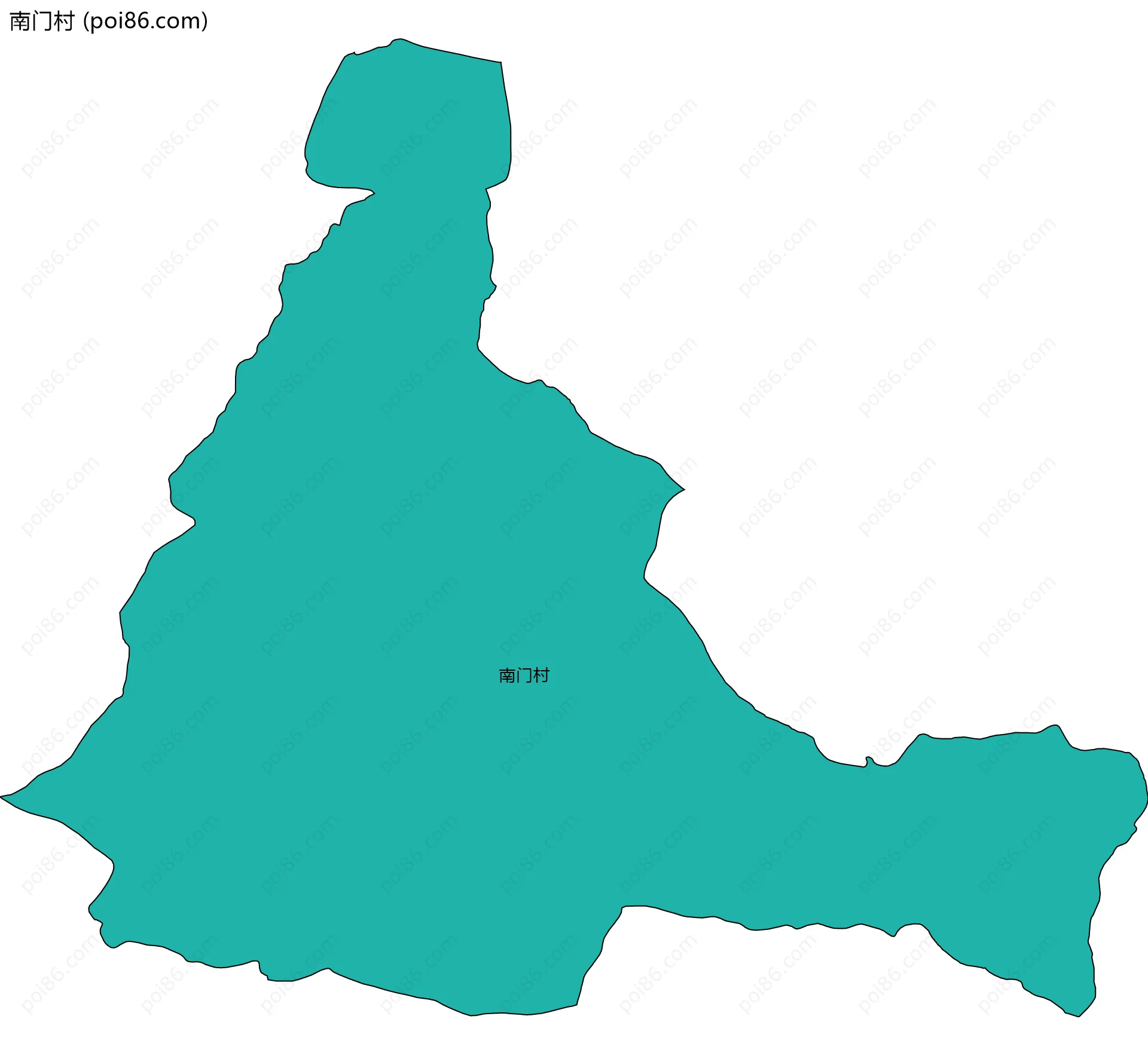 南门村边界地图