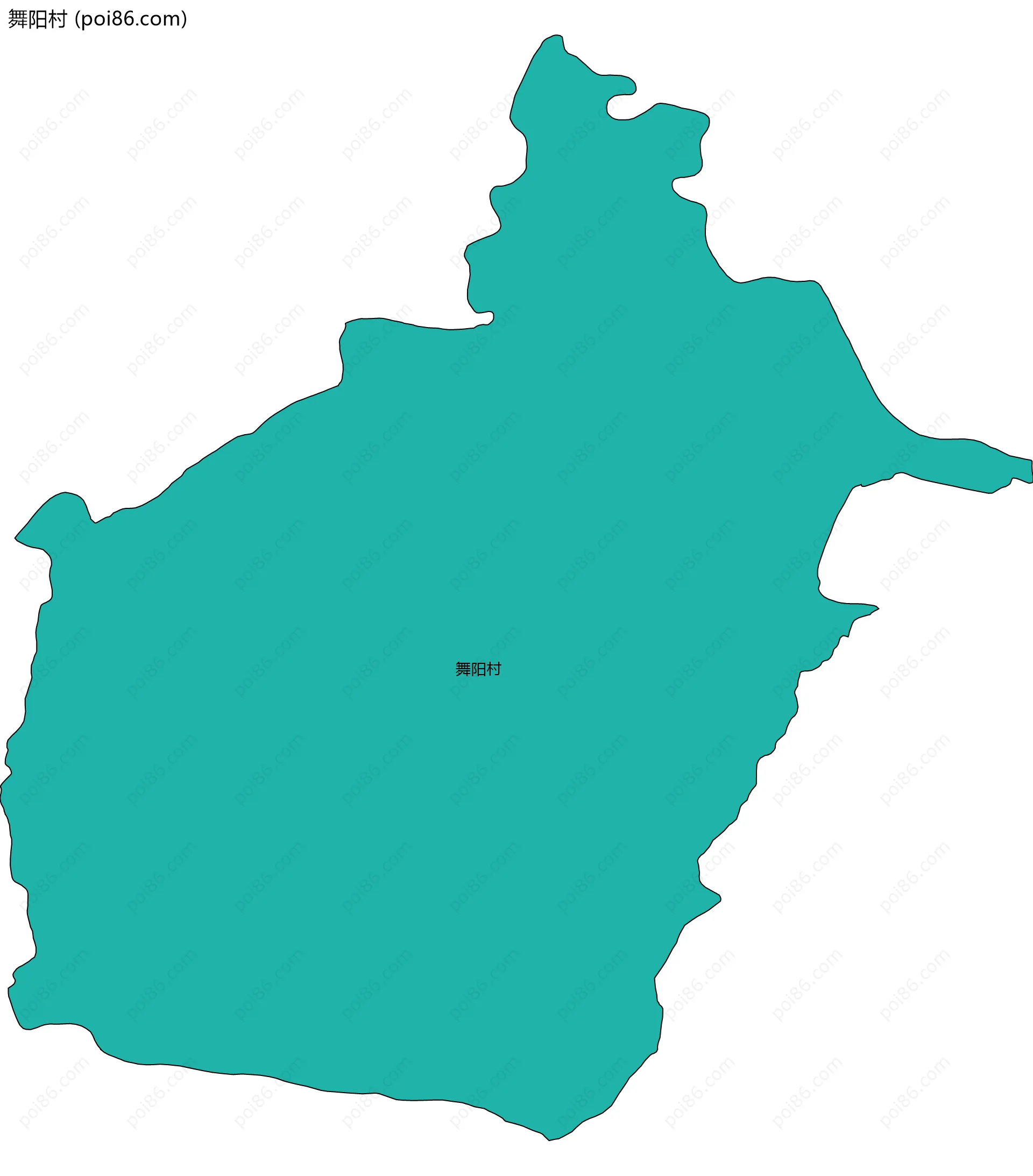舞阳村边界地图
