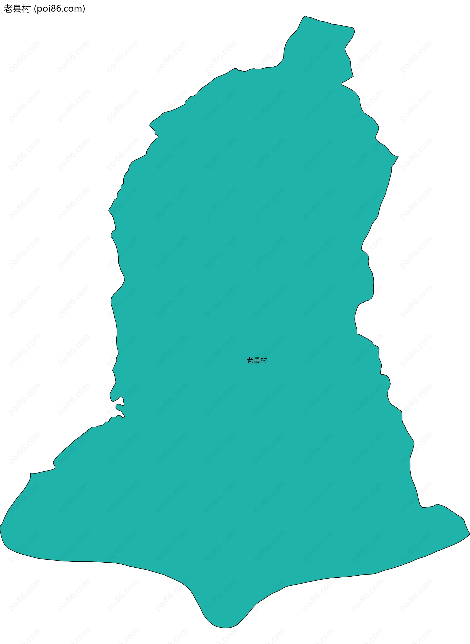 老县村边界地图