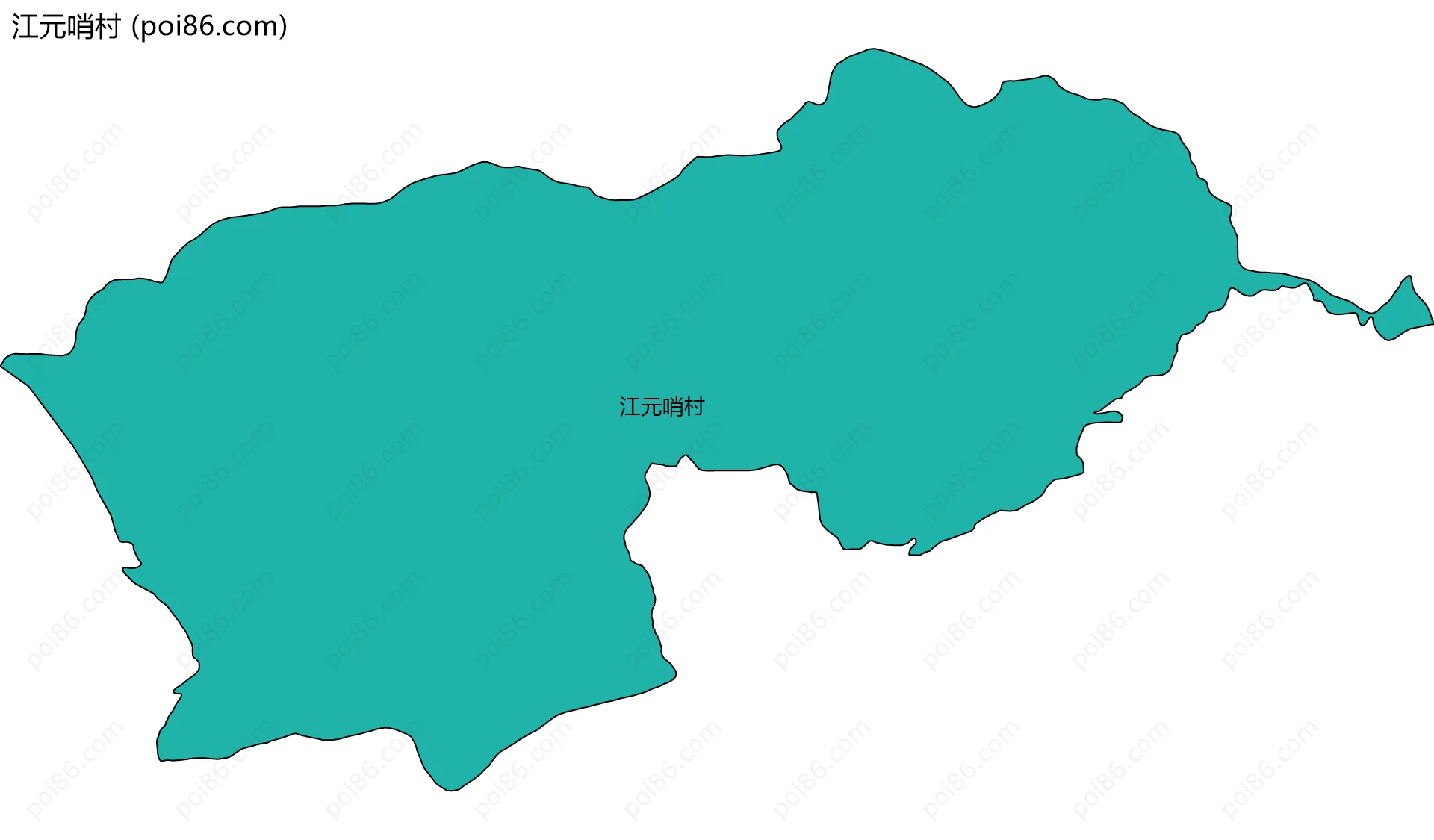 江元哨村边界地图