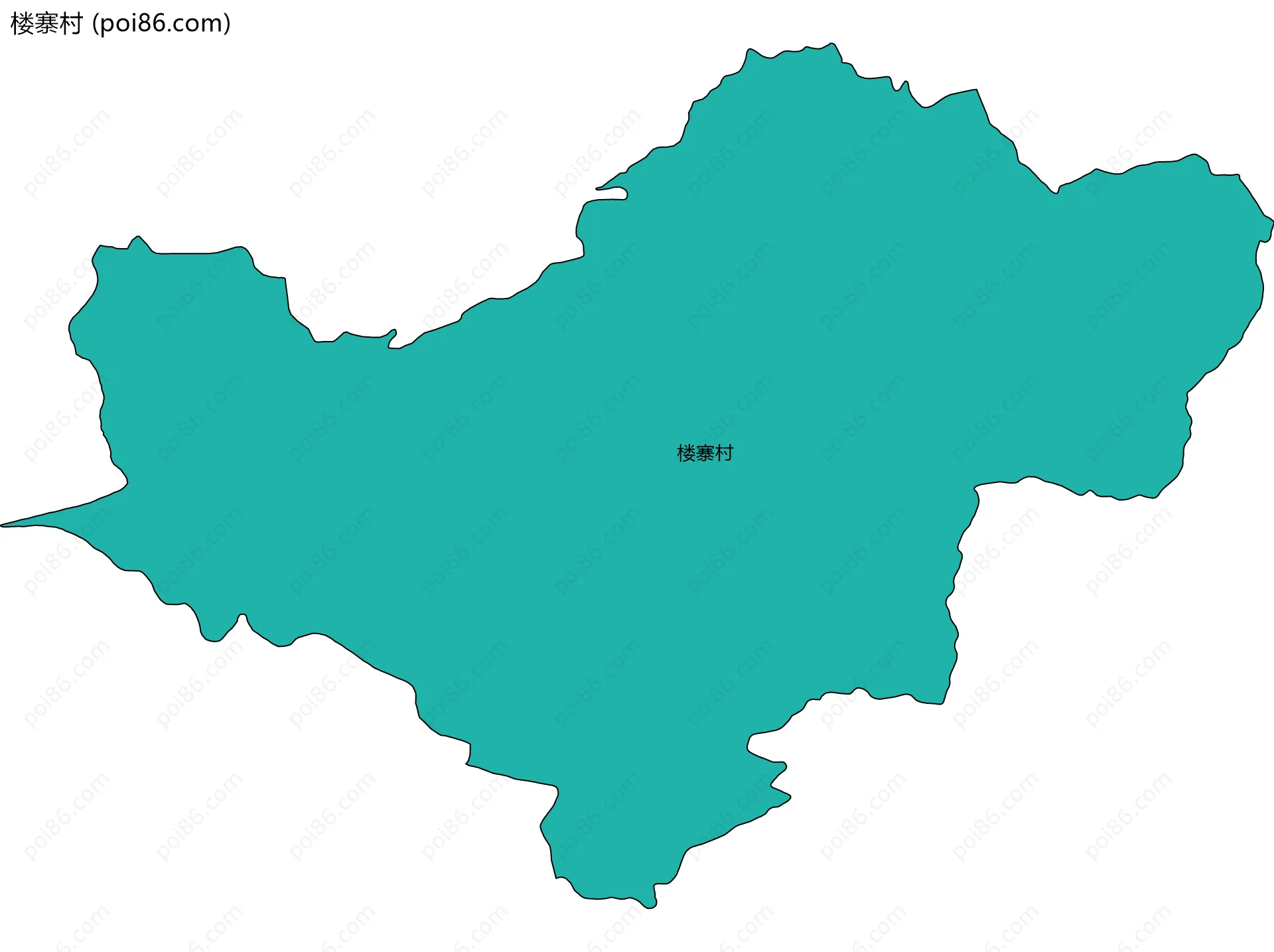 楼寨村边界地图