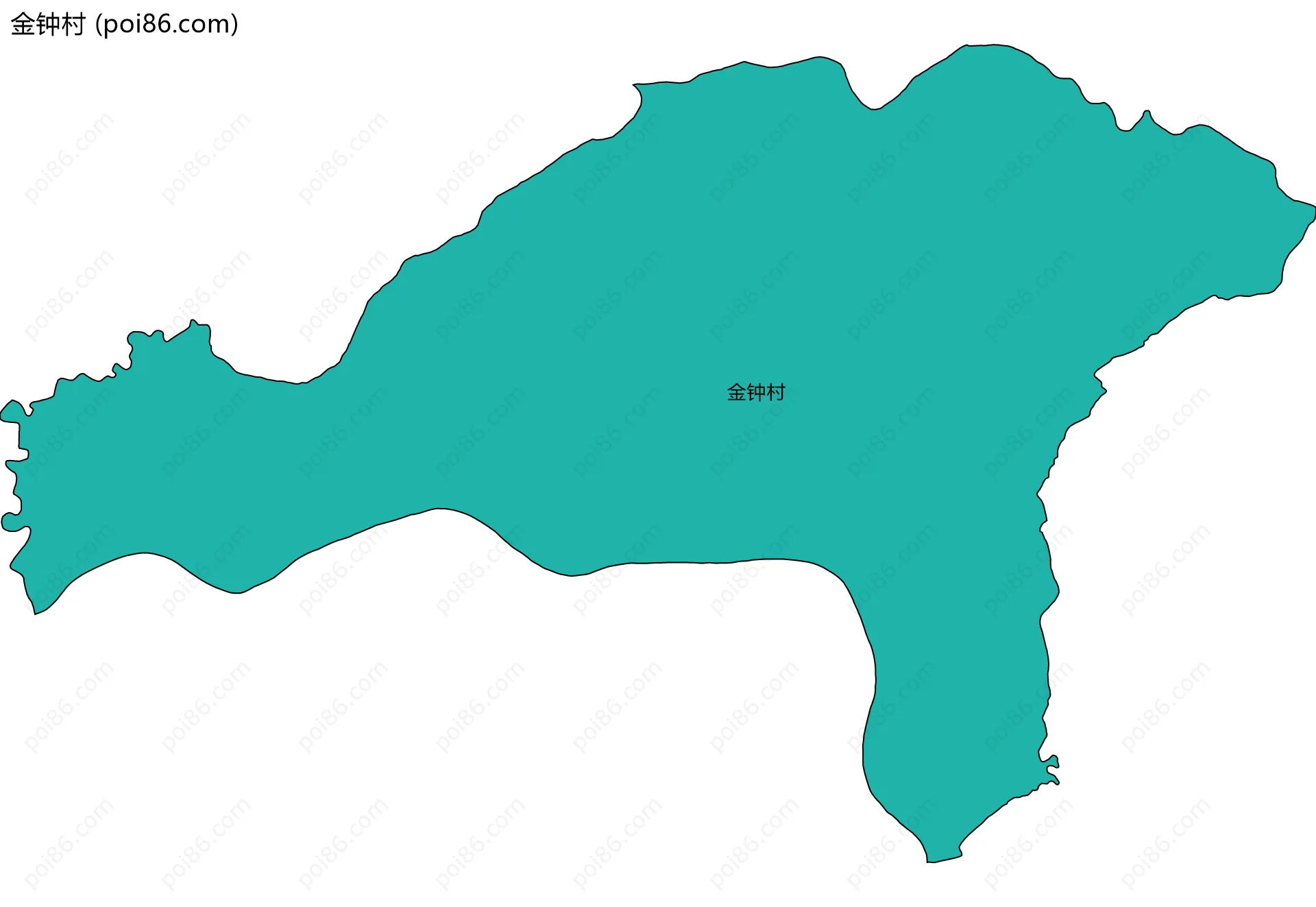 金钟村边界地图