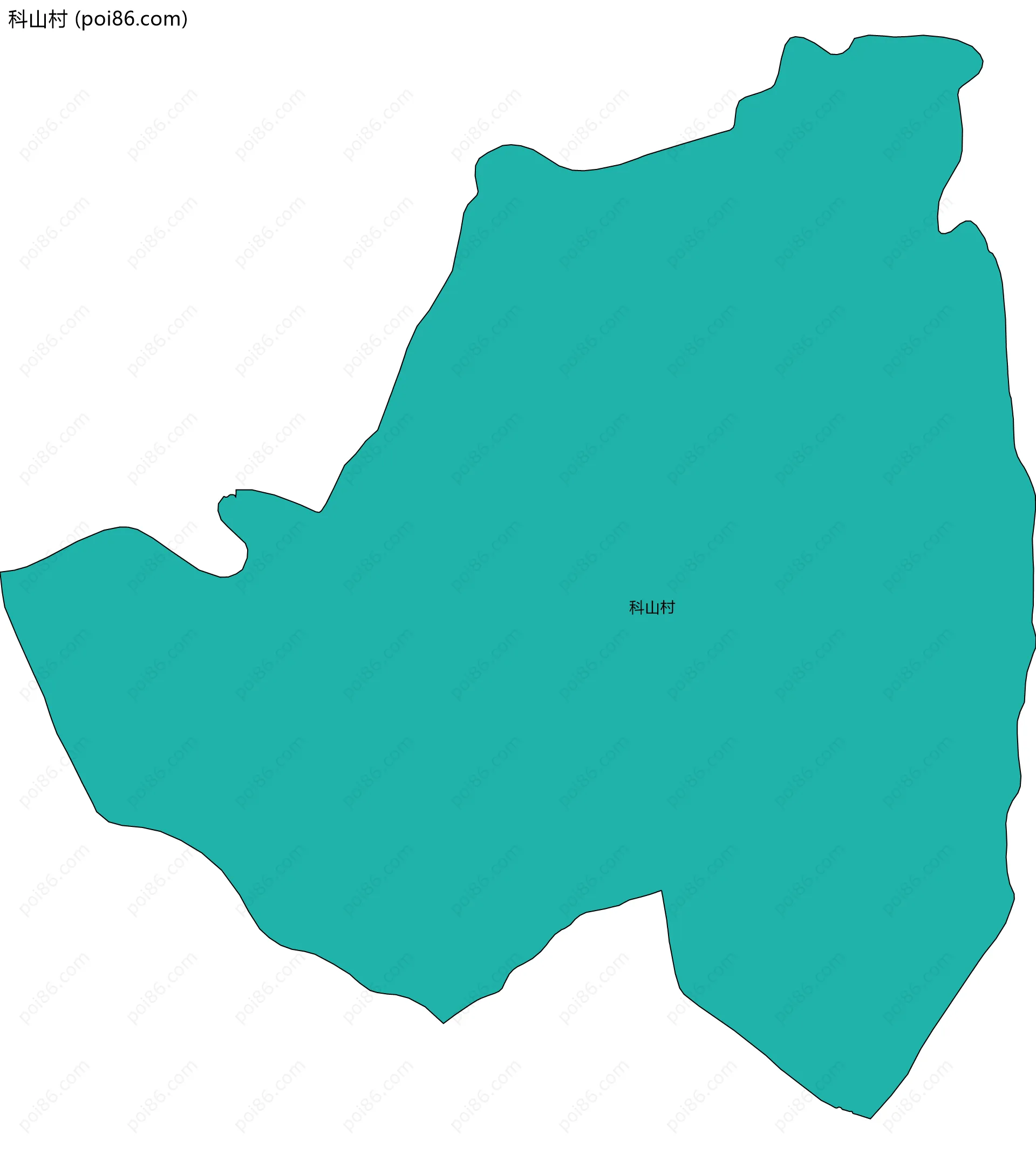 科山村边界地图