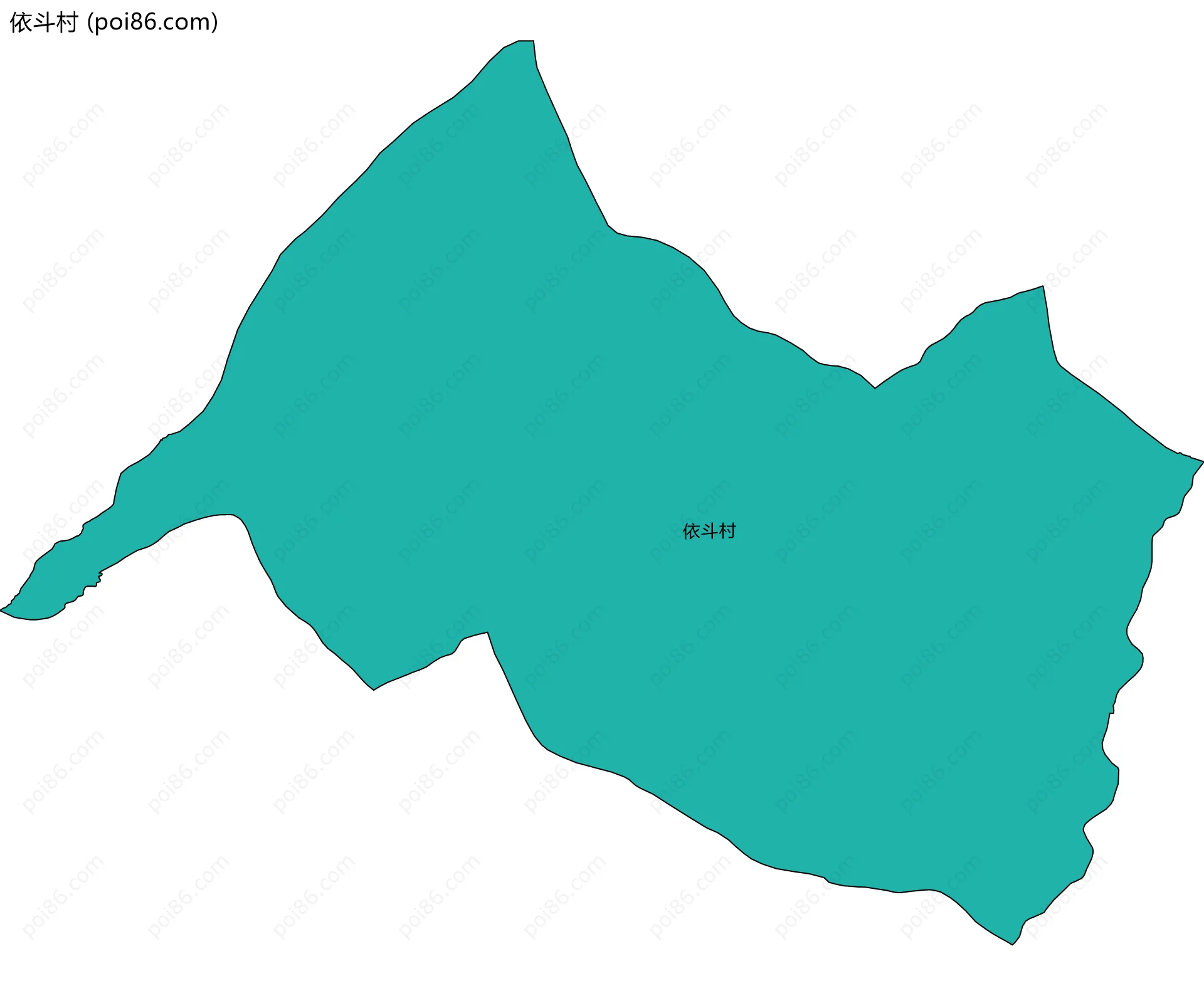 依斗村边界地图