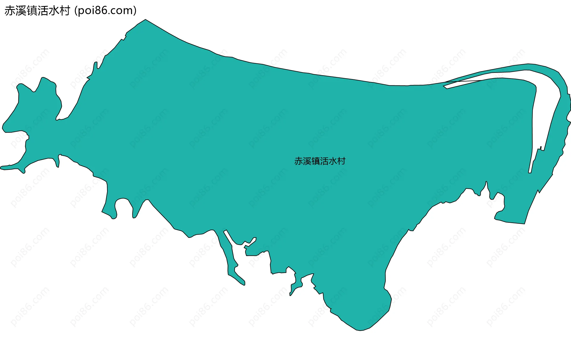 赤溪镇活水村边界地图