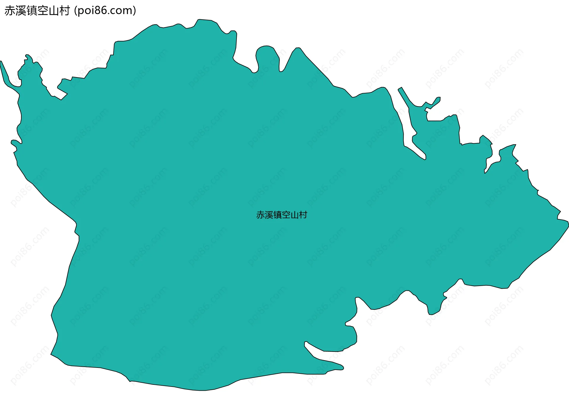 赤溪镇空山村边界地图