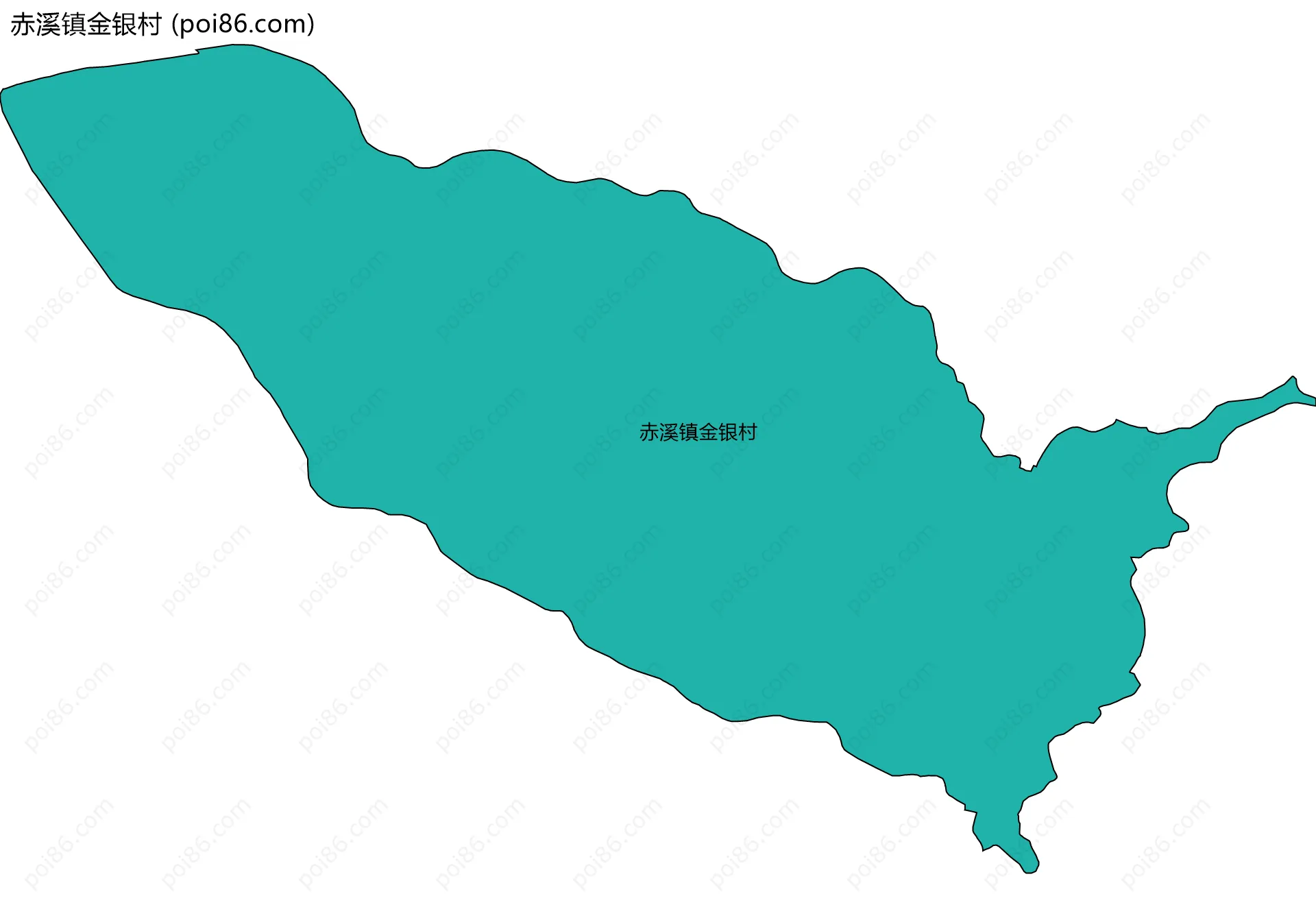 赤溪镇金银村边界地图