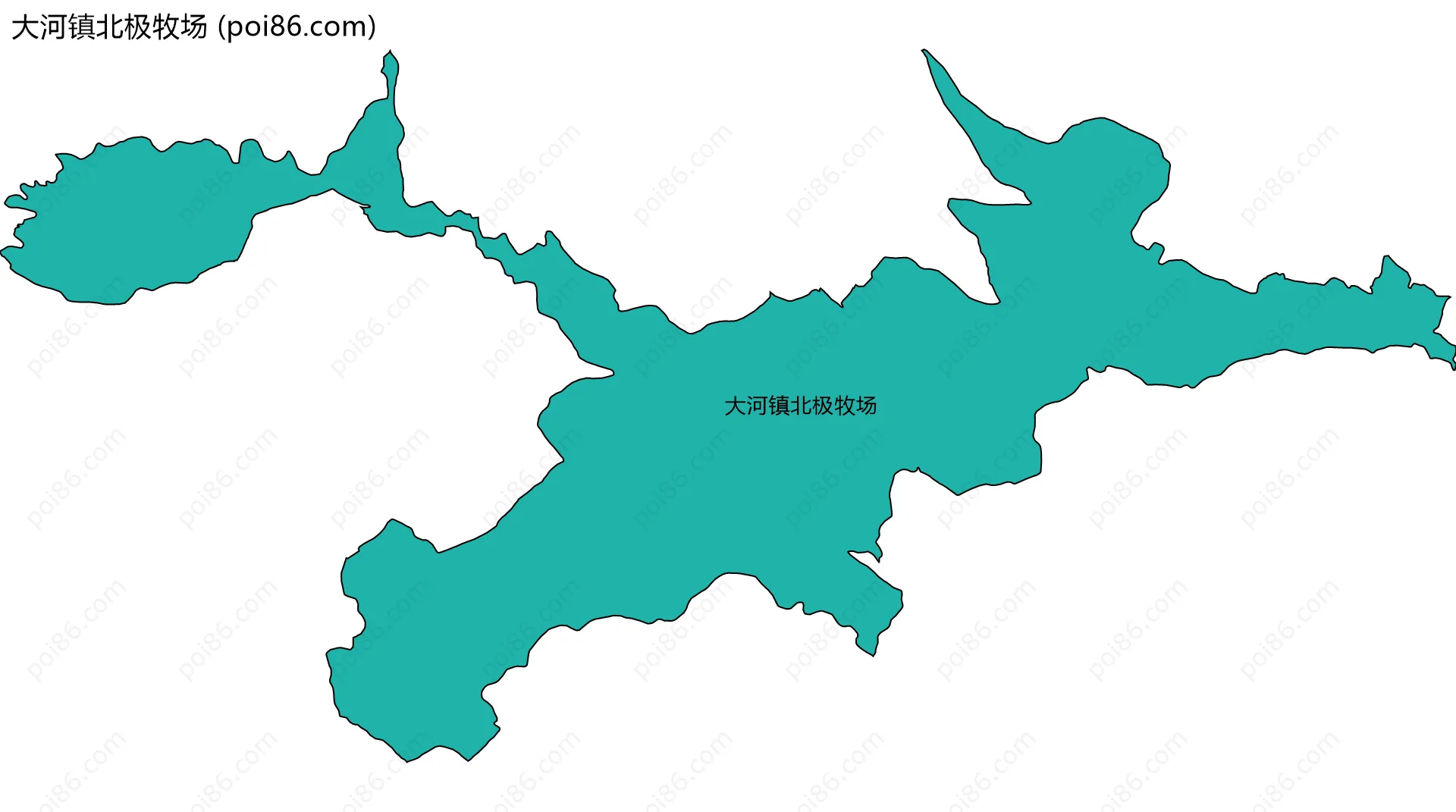 大河镇北极牧场边界地图