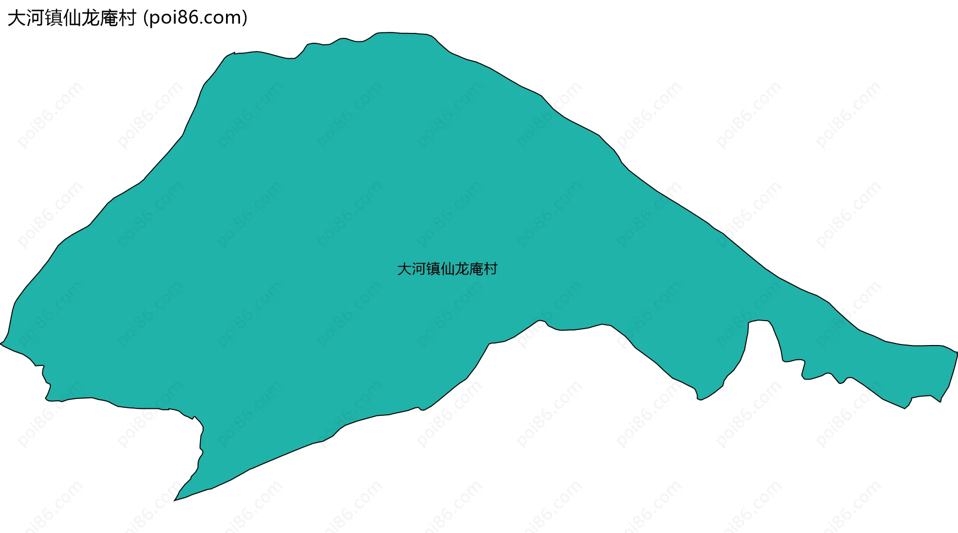 大河镇仙龙庵村边界地图