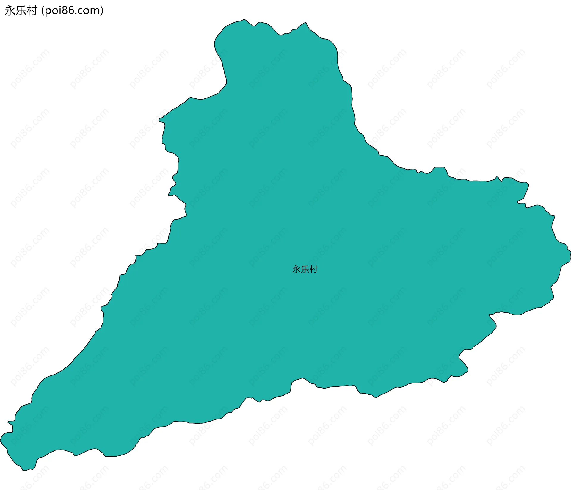永乐村边界地图