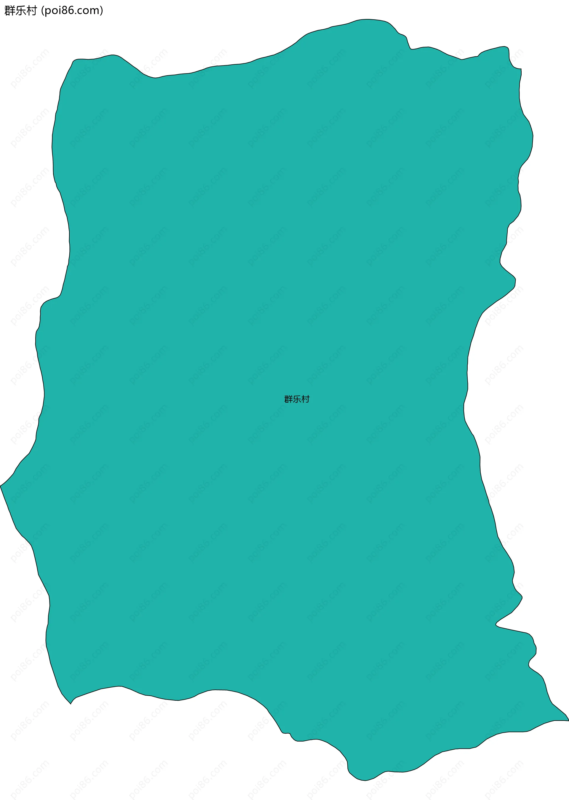 群乐村边界地图