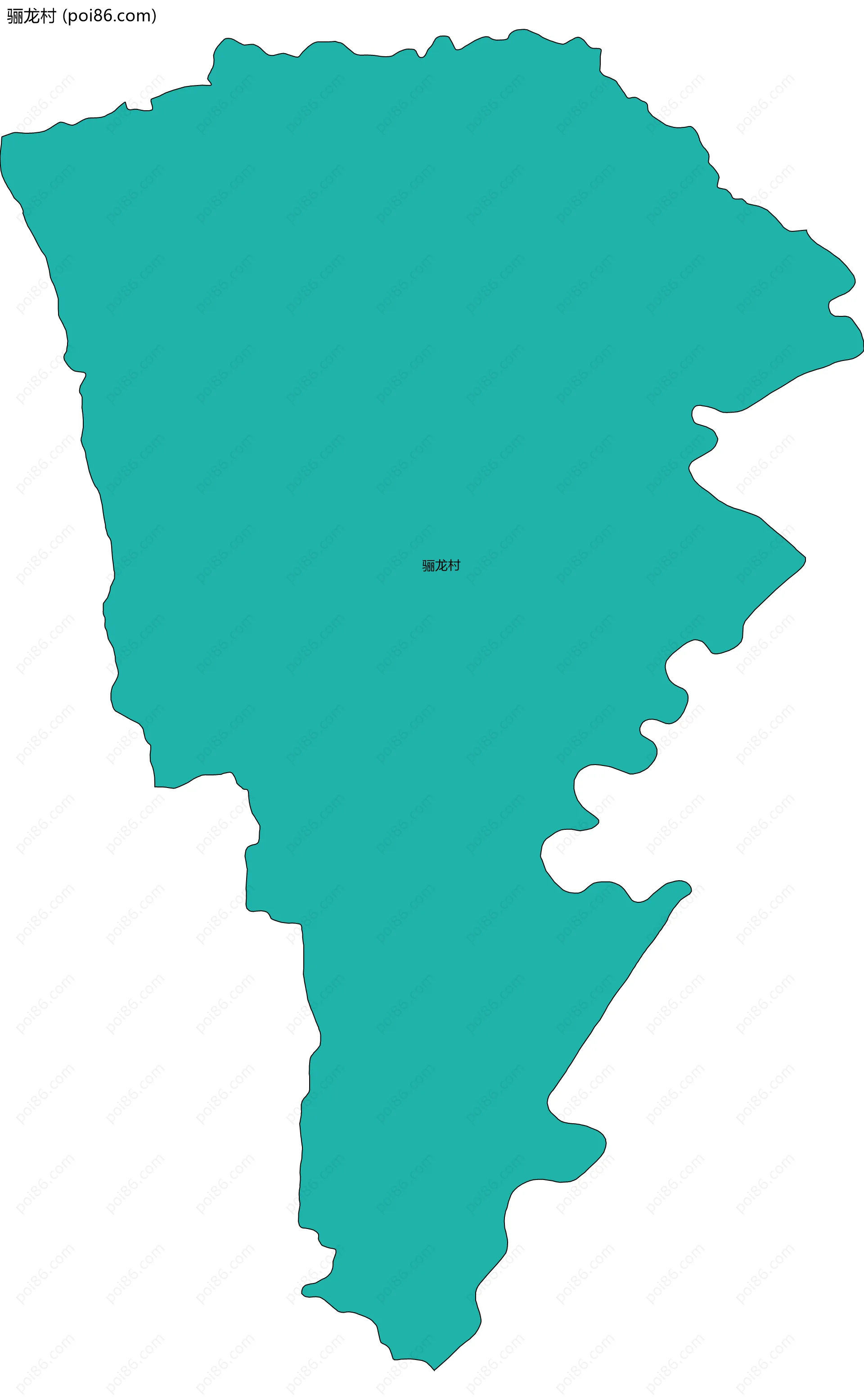 骊龙村边界地图