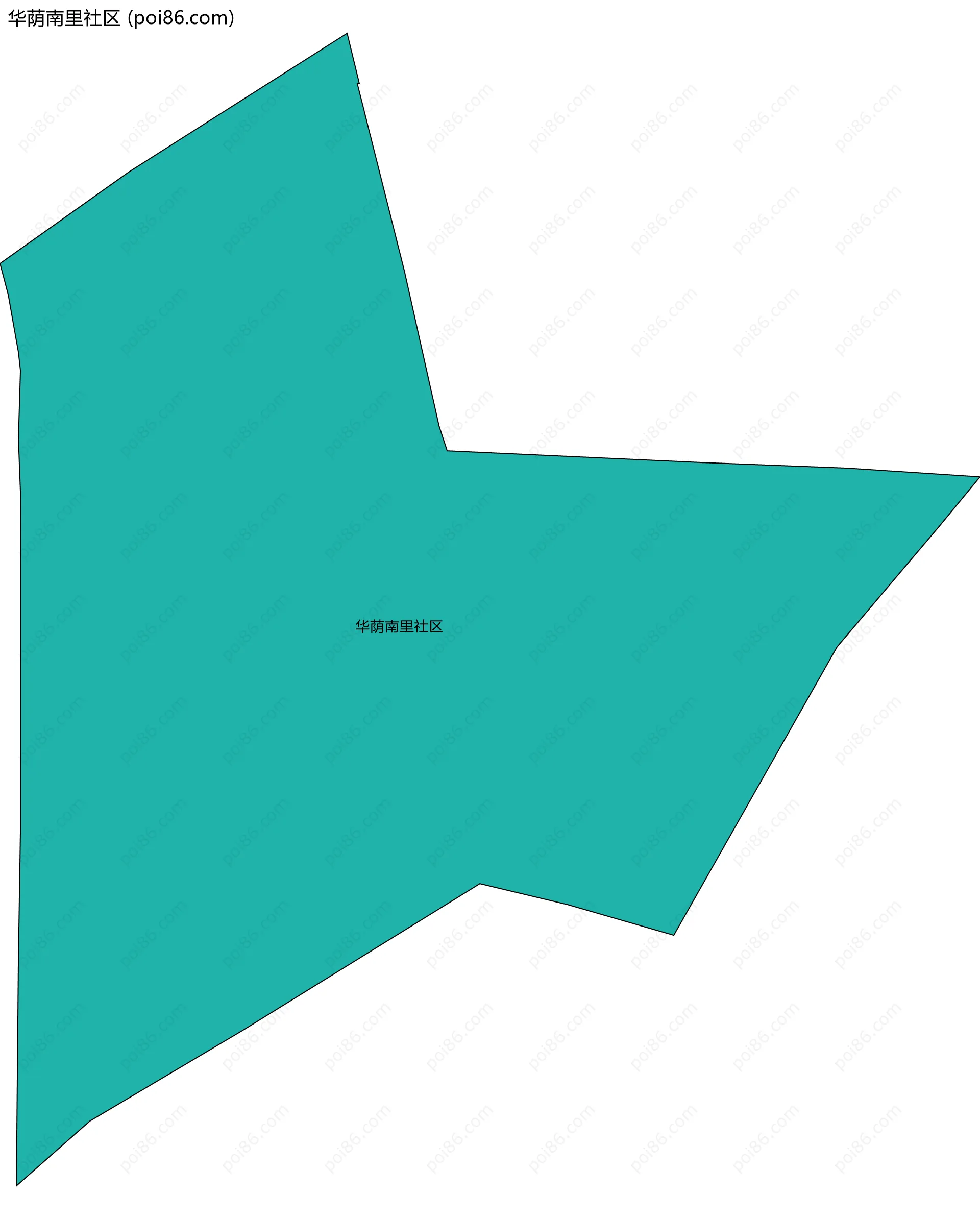 华荫南里社区边界地图