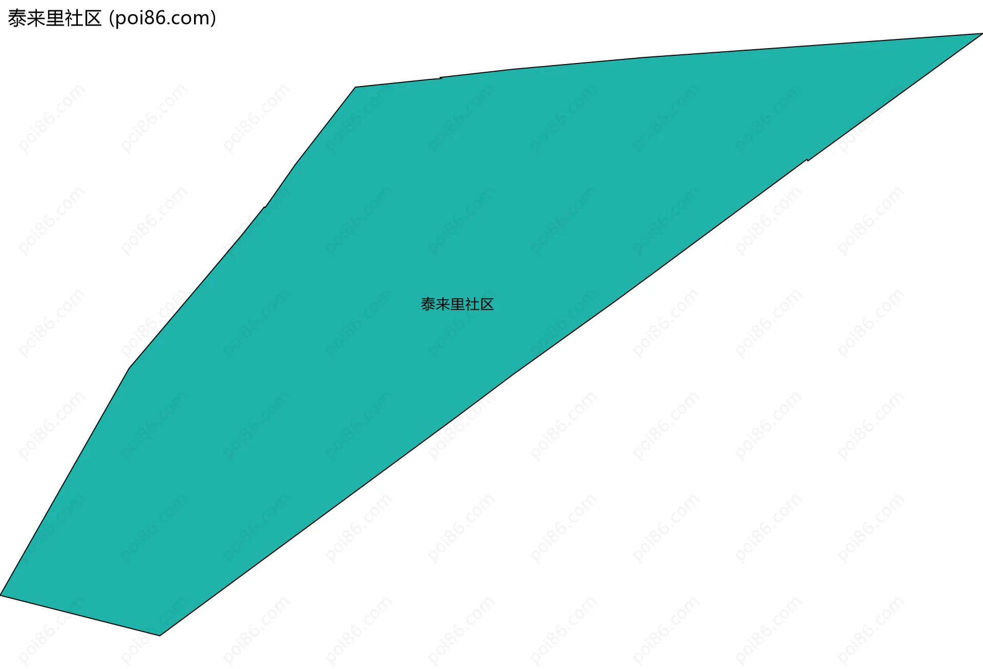 泰来里社区边界地图