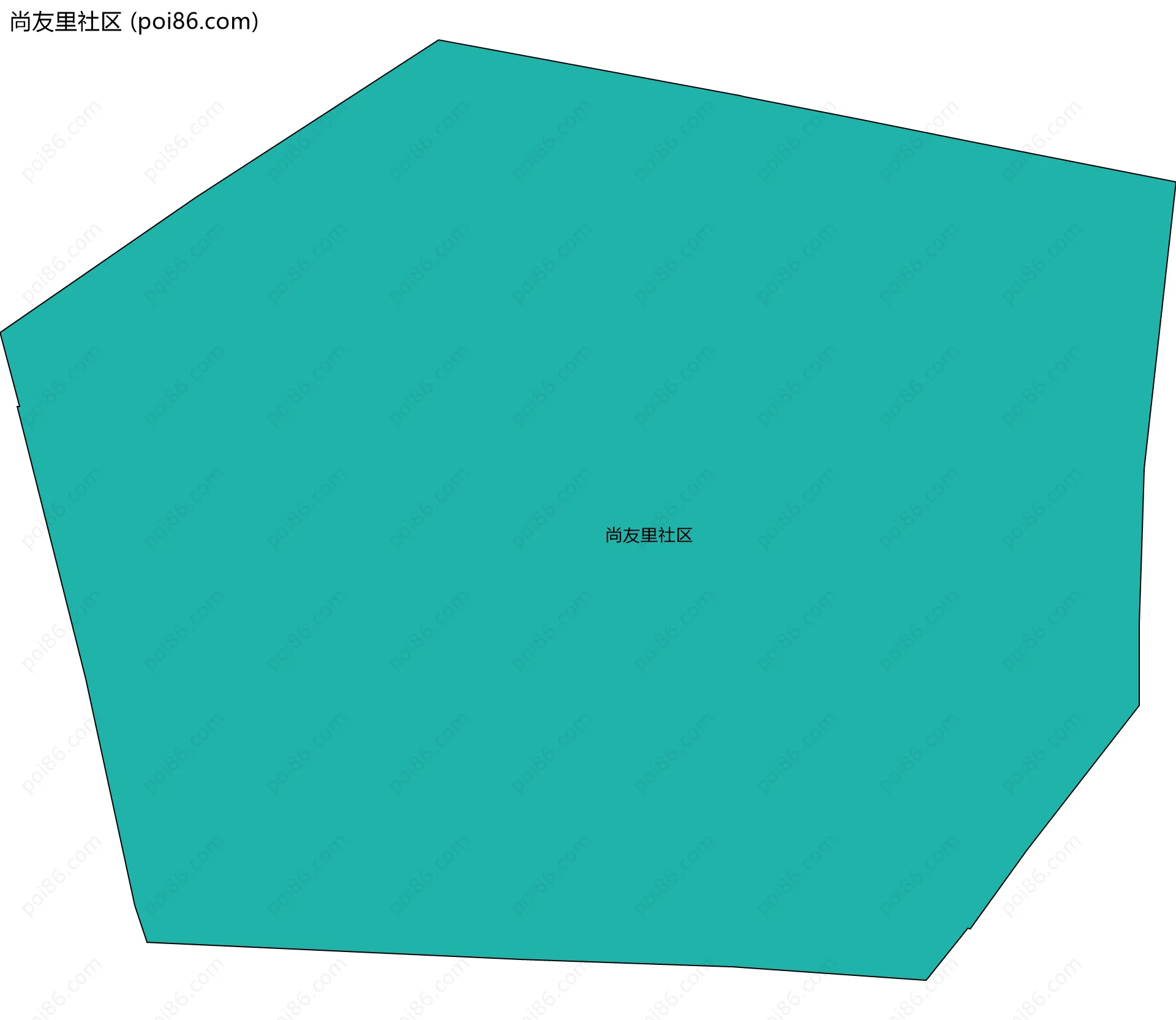 尚友里社区边界地图
