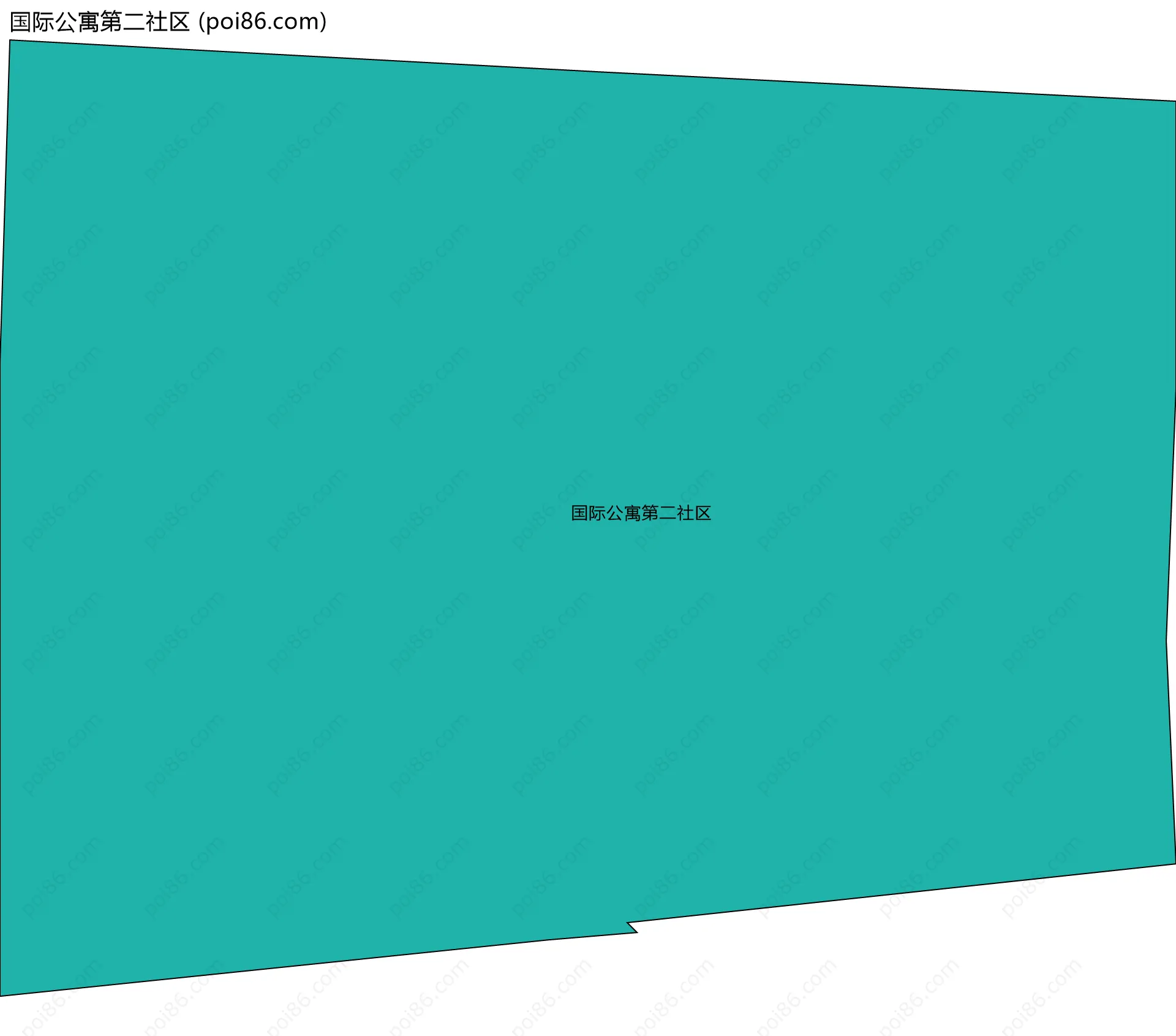 国际公寓第二社区边界地图