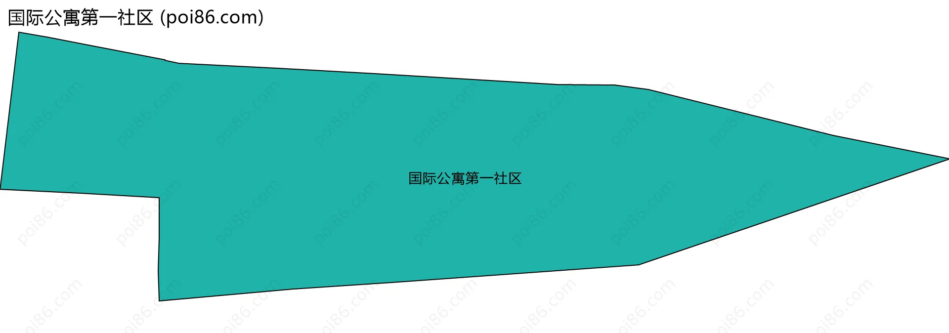 国际公寓第一社区边界地图