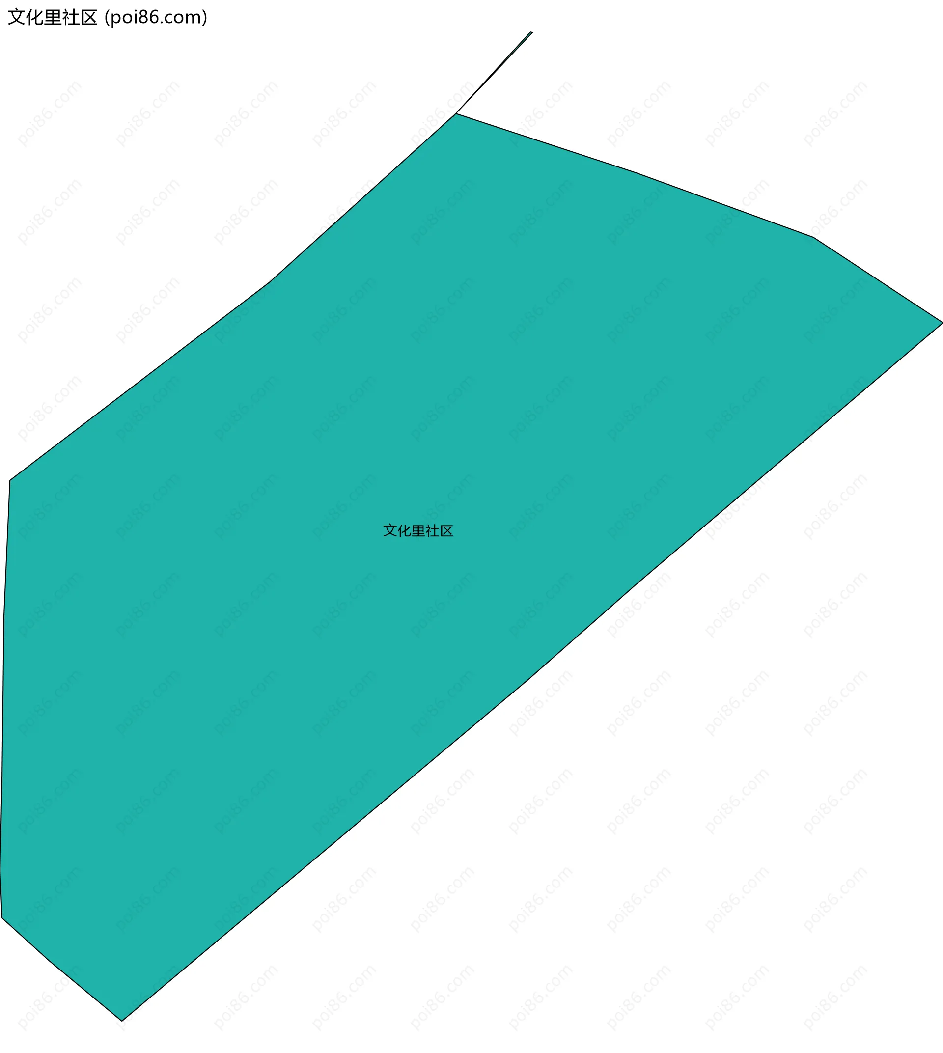 文化里社区边界地图