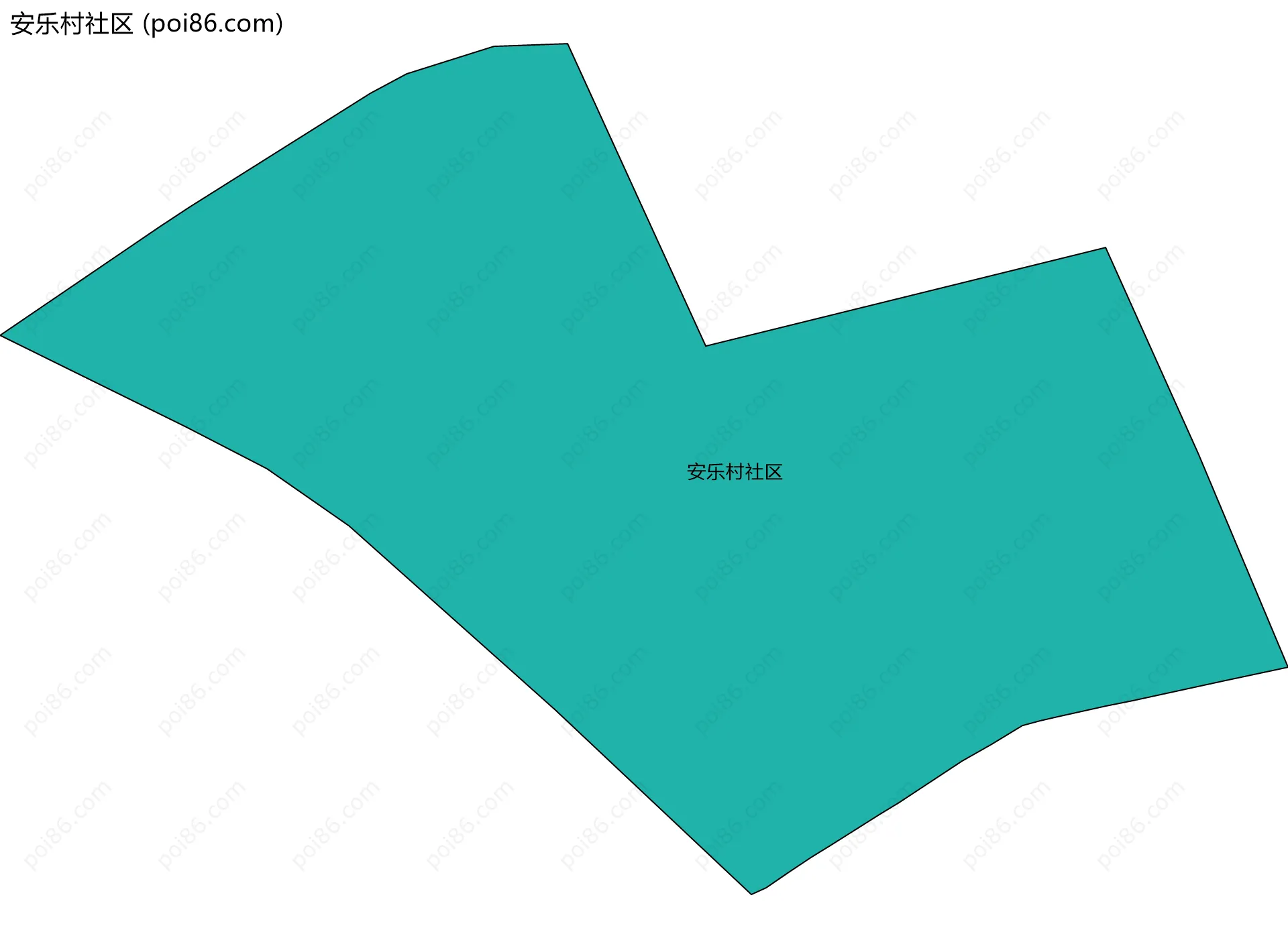 安乐村社区边界地图