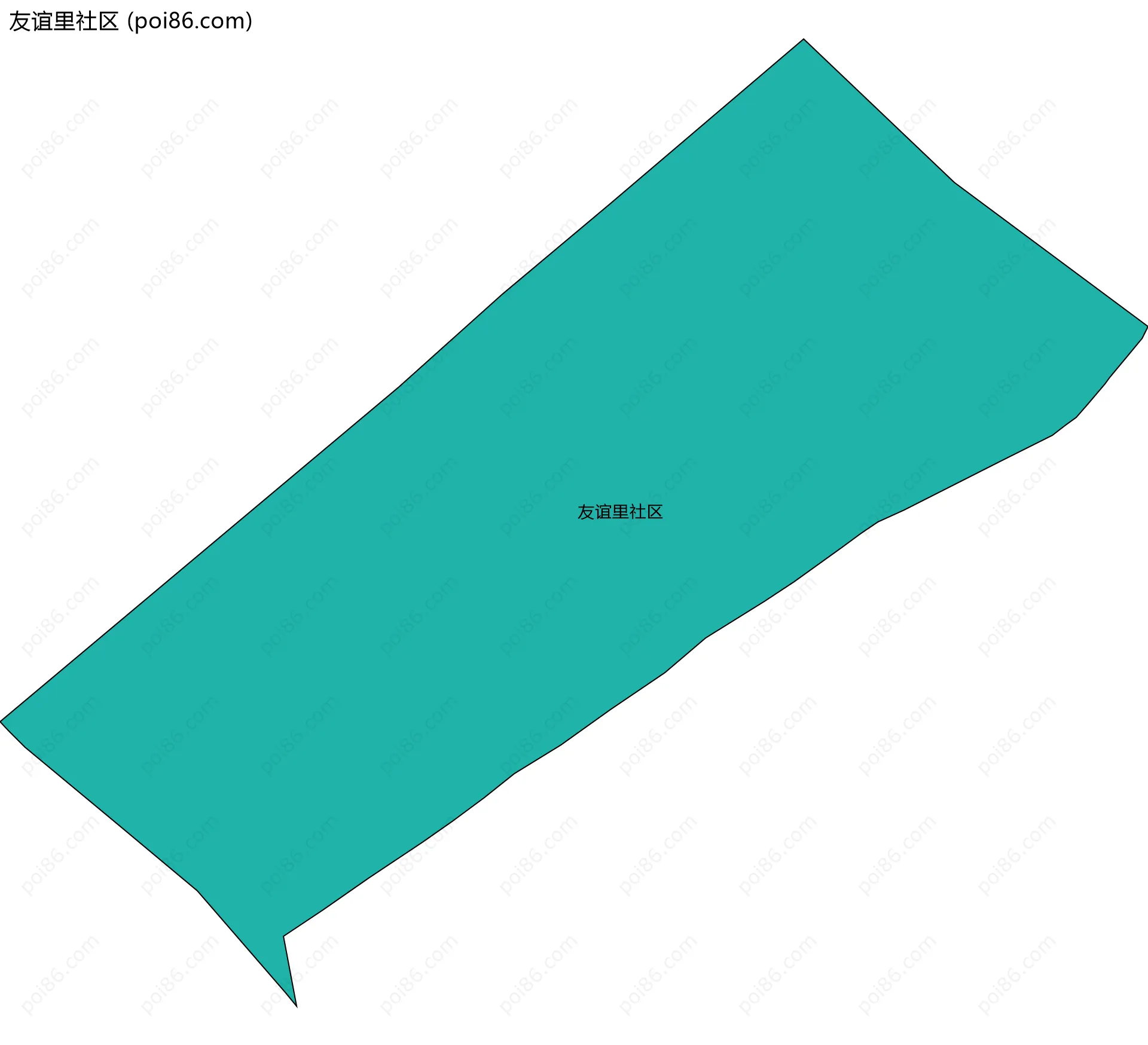 友谊里社区边界地图