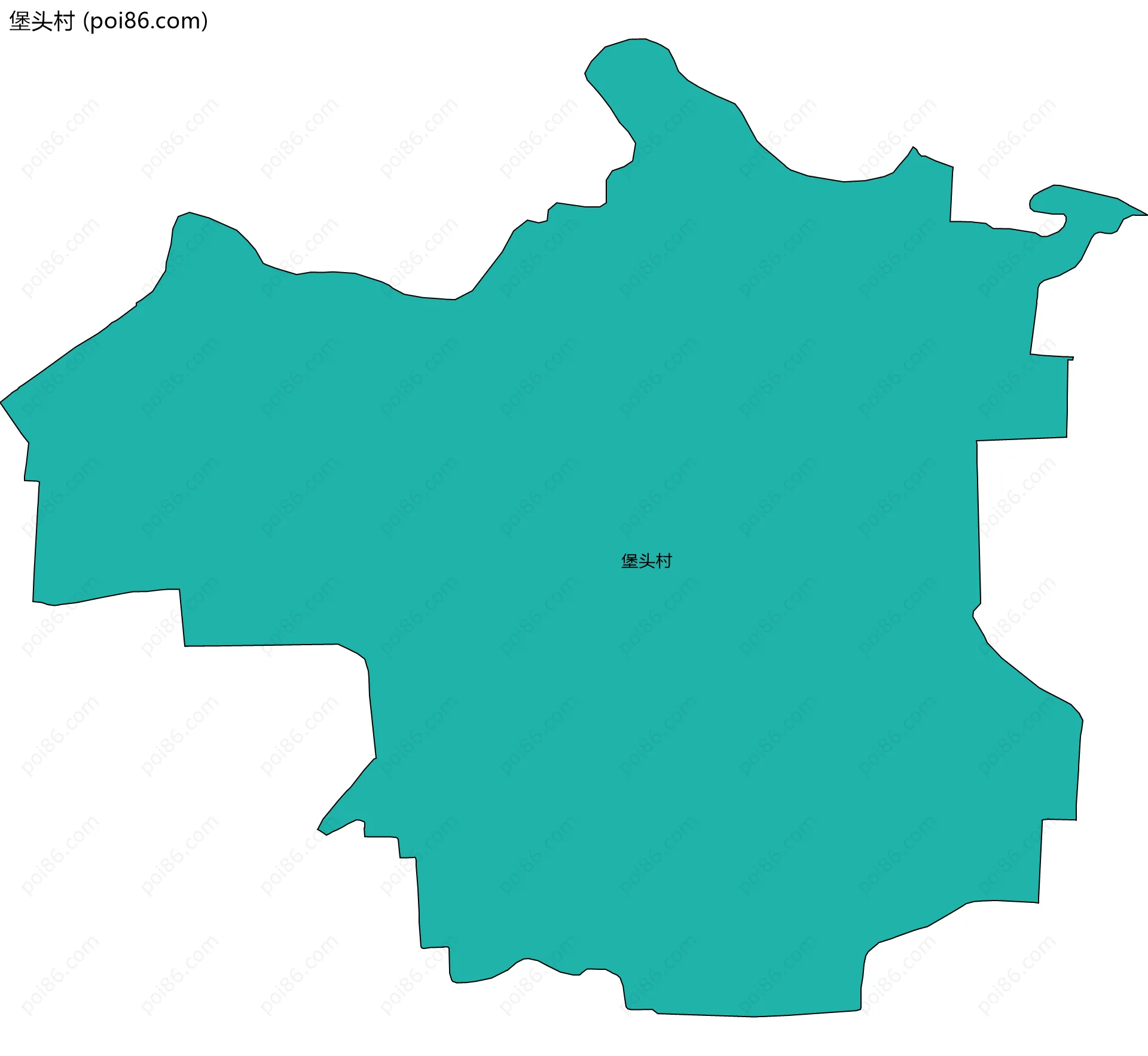 堡头村边界地图