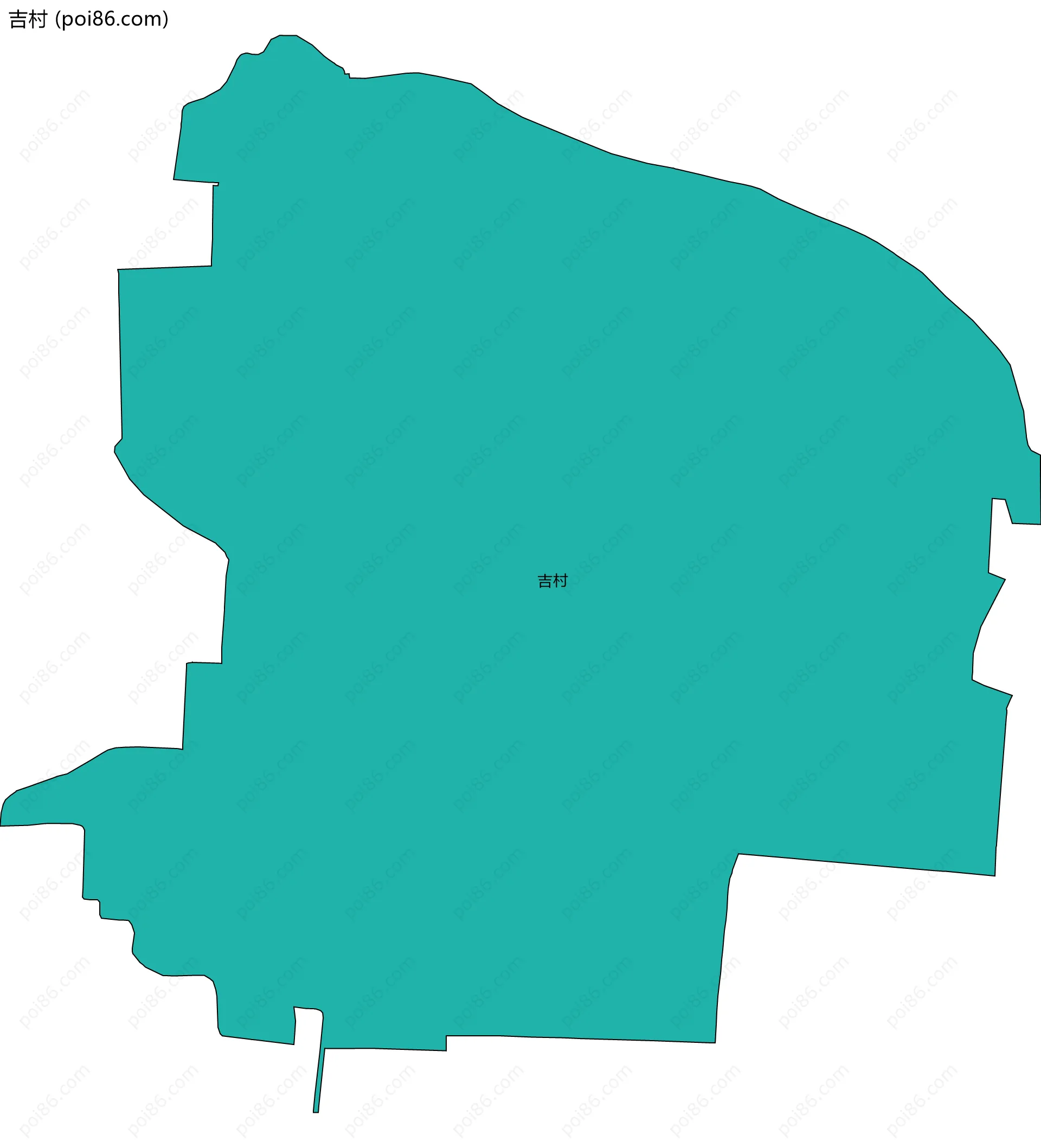 吉村边界地图