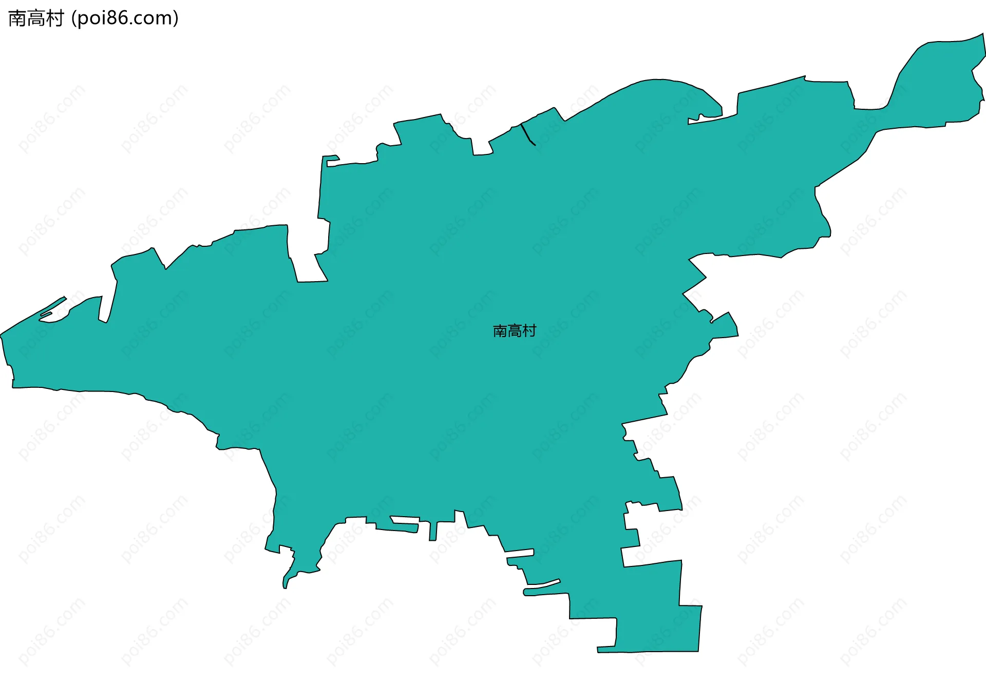 南高村边界地图