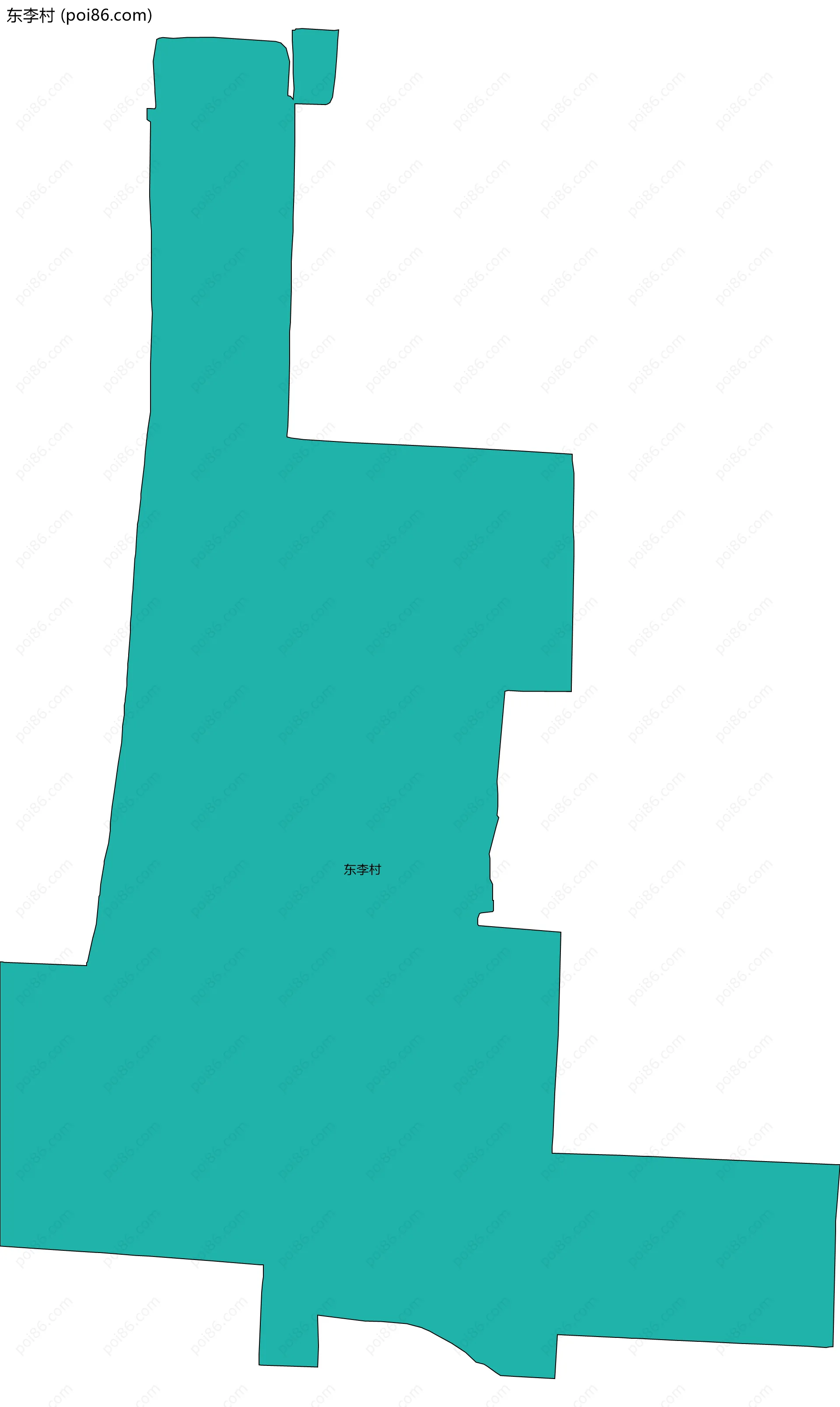 东李村边界地图