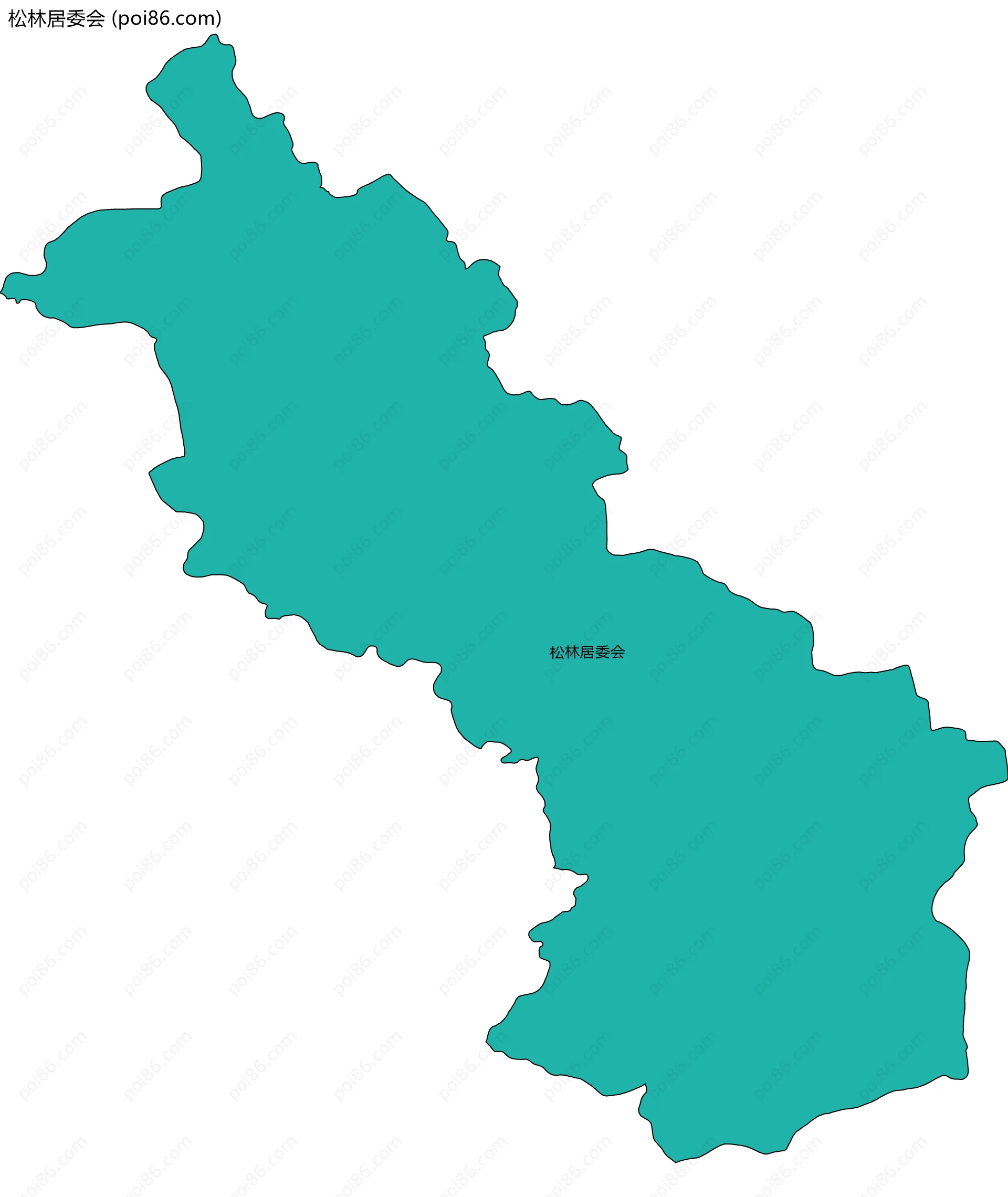 松林居委会边界地图