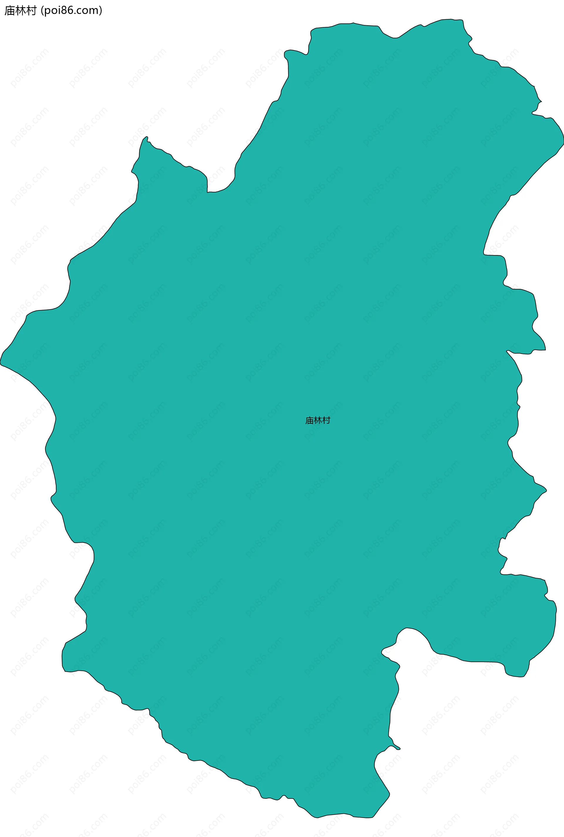 庙林村边界地图
