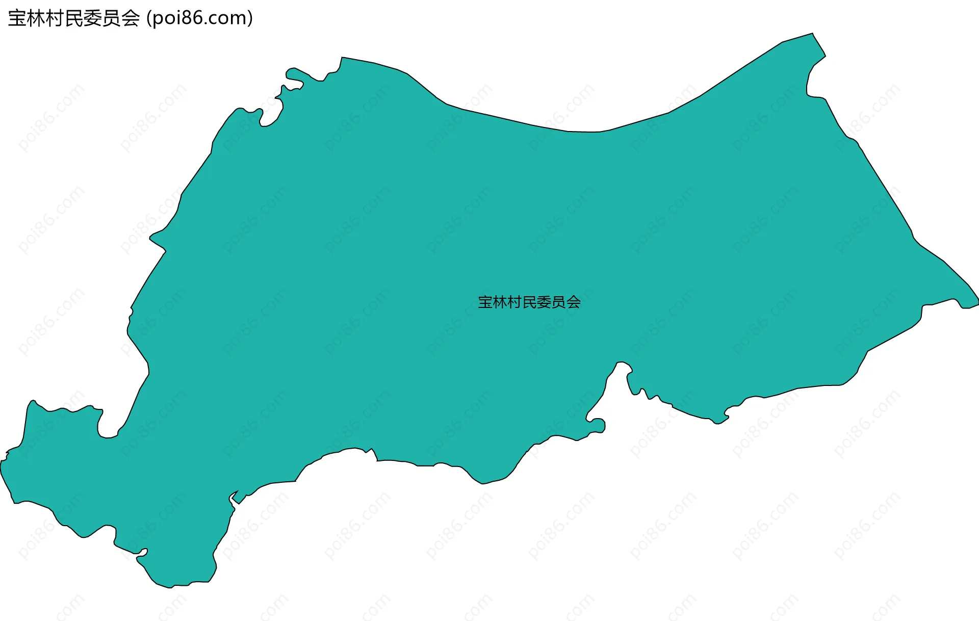 宝林村民委员会边界地图