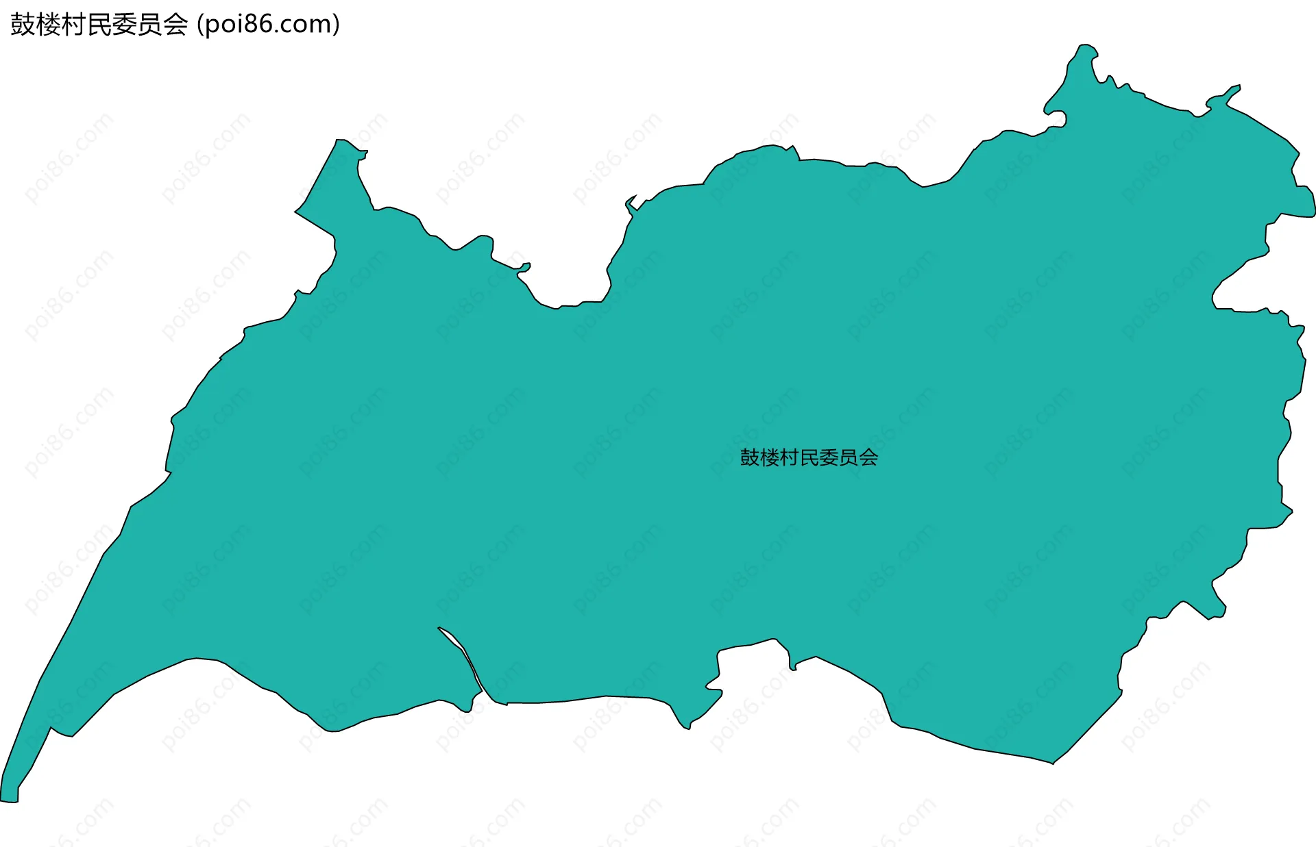 鼓楼村民委员会边界地图