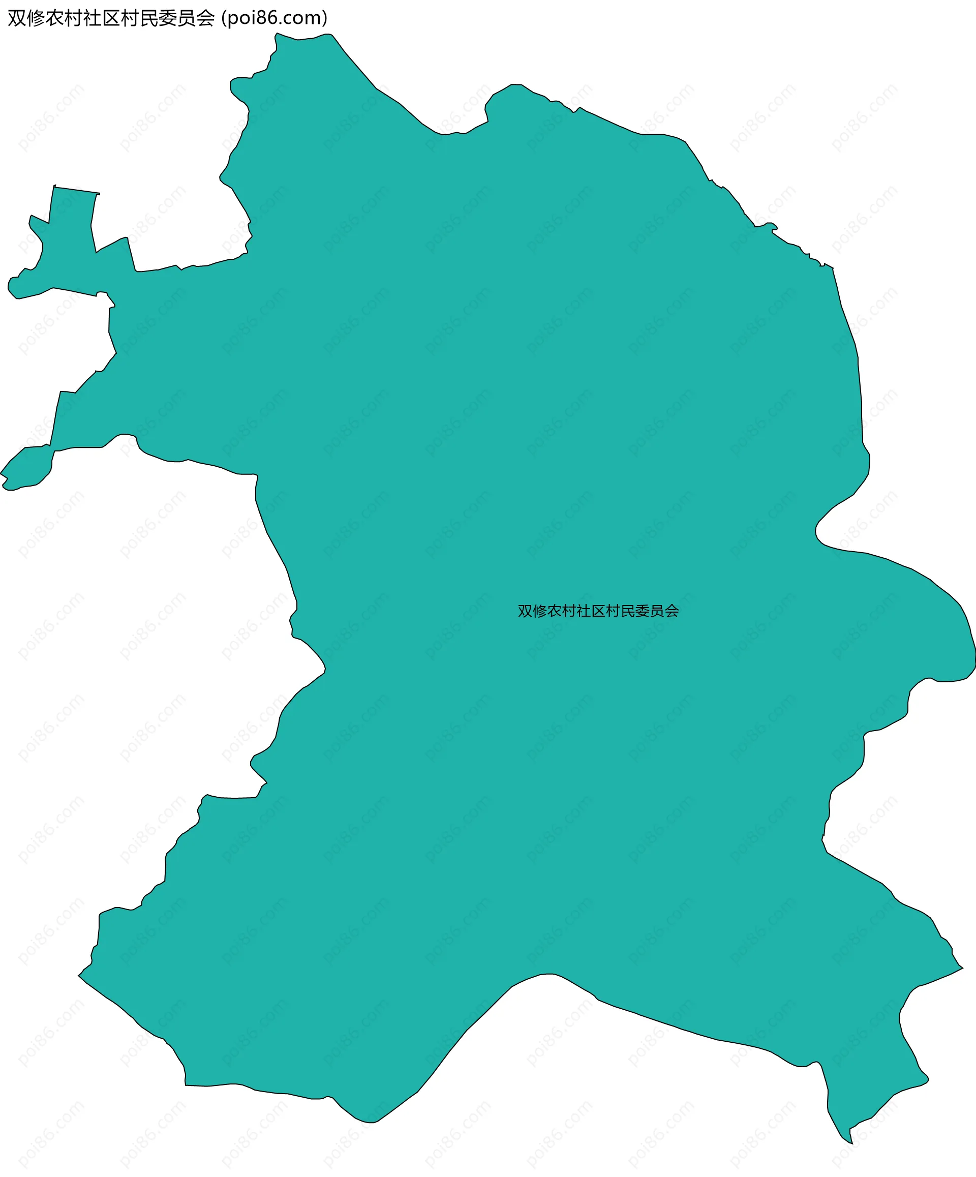 双修农村社区村民委员会边界地图