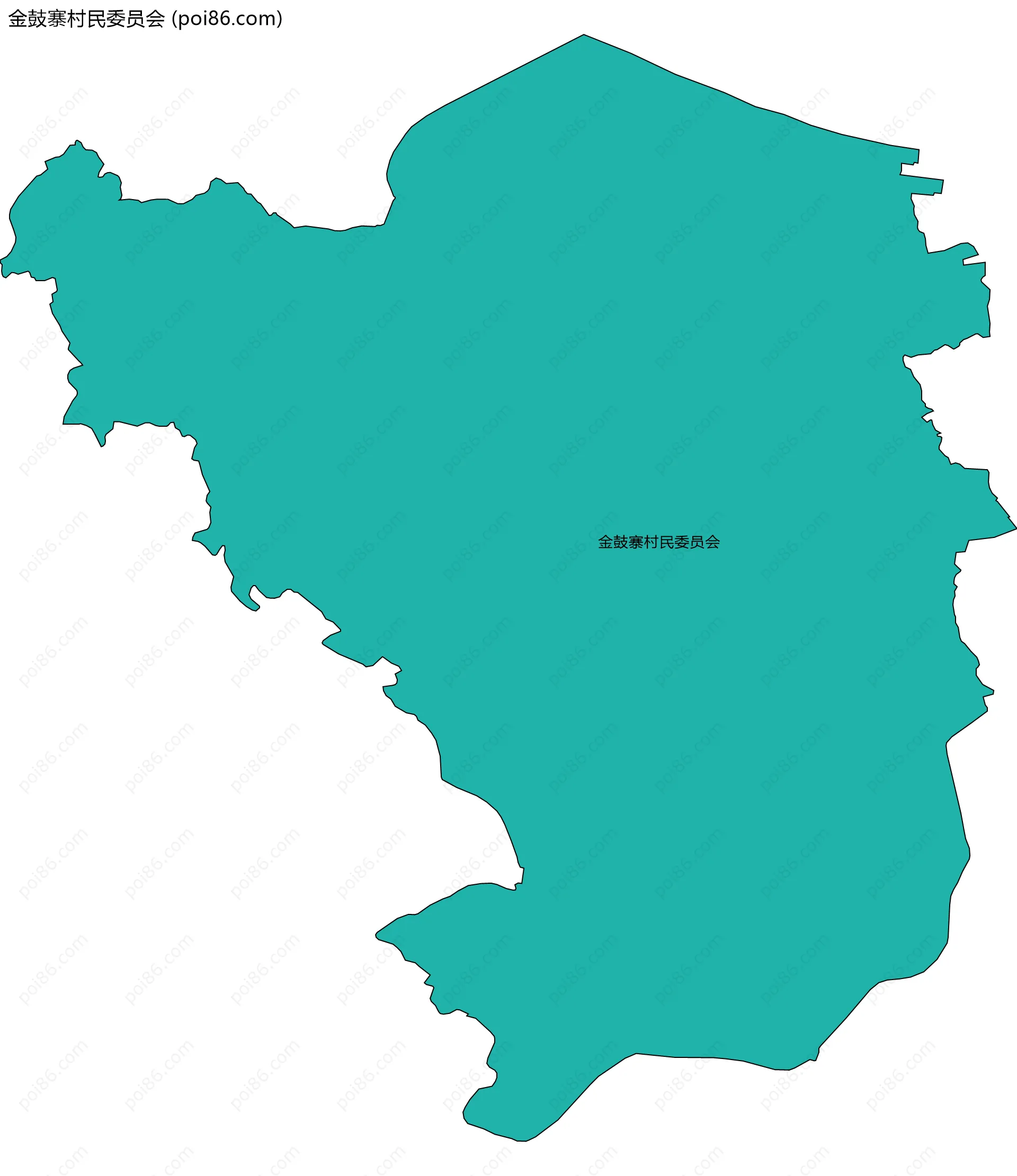 金鼓寨村民委员会边界地图